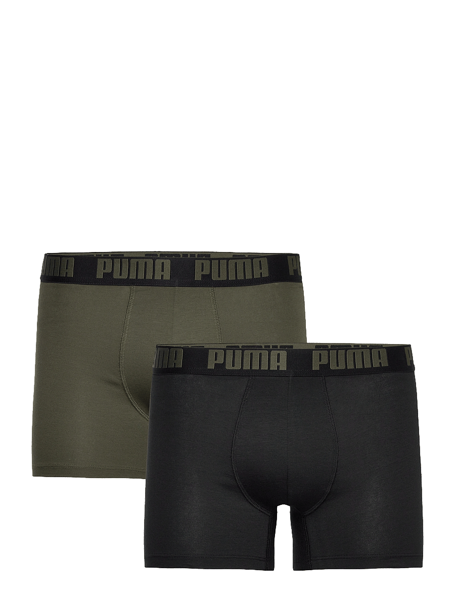 PUMA - PUMA MEN EVERYDAY BASIC BOXERS 2P - boxershorts - forest night tonal - 1