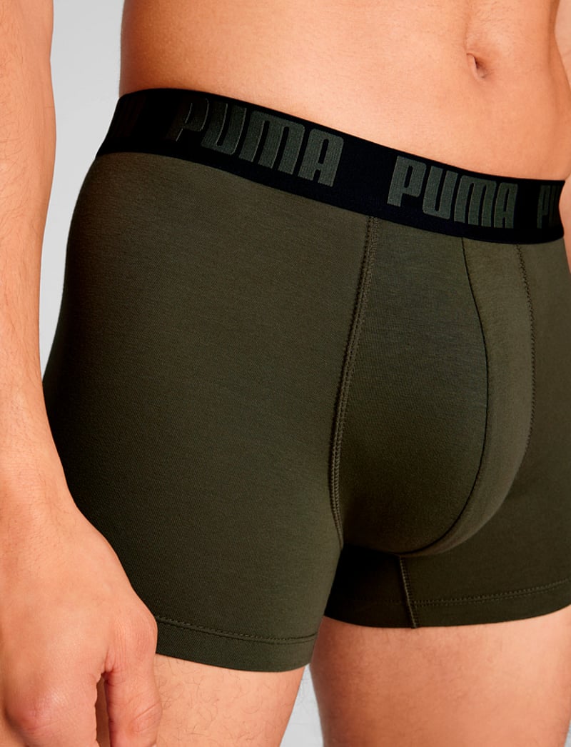 PUMA - PUMA MEN EVERYDAY BASIC BOXERS 2P - boxer briefs - forest night tonal - 5