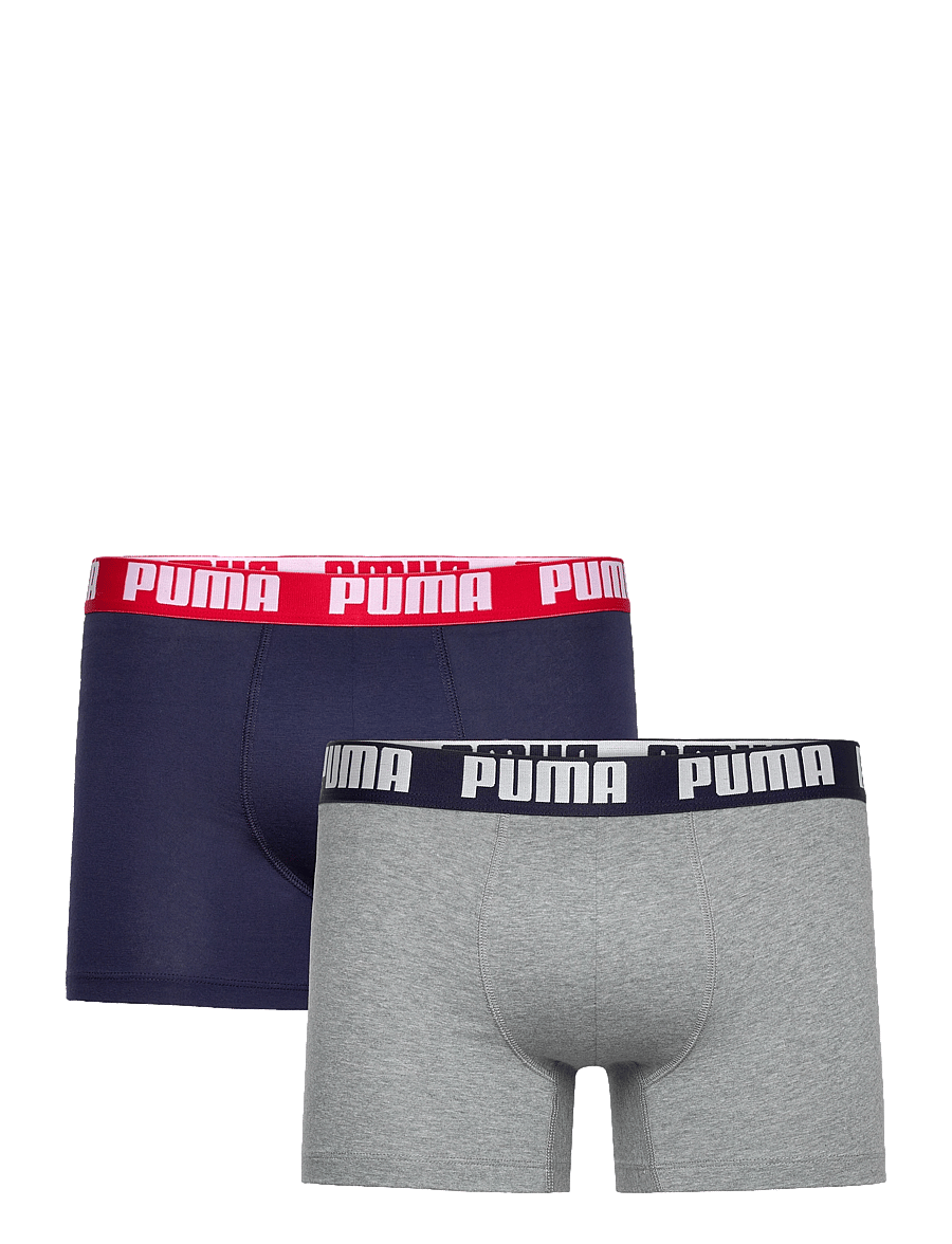 PUMA - PUMA MEN EVERYDAY BASIC BOXERS 2P - bokserit - navy / grey melange - 1