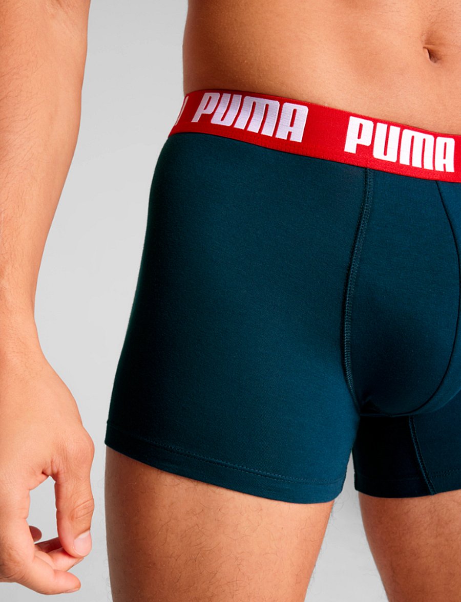 PUMA - PUMA MEN EVERYDAY BASIC BOXERS 2P - bokserit - navy / grey melange - 5
