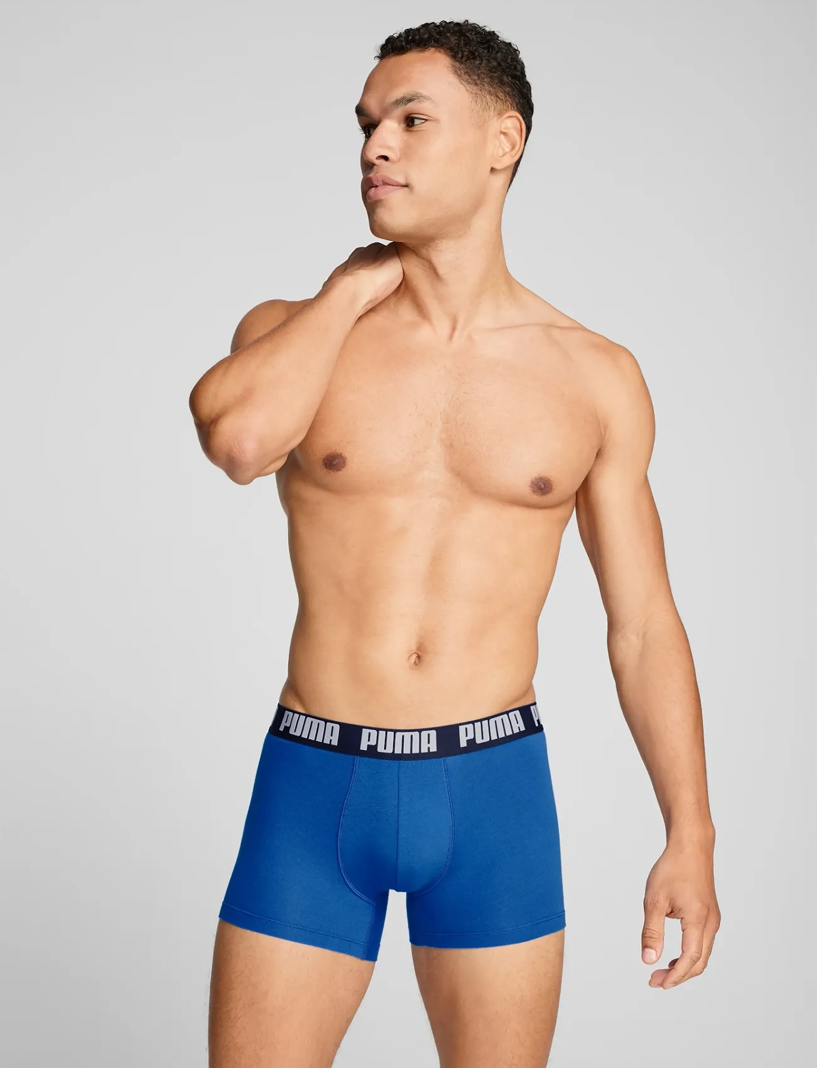 PUMA Puma Men Everyday Basic Boxers 2P, S, Blue, Sport > Boksershorts, Herre