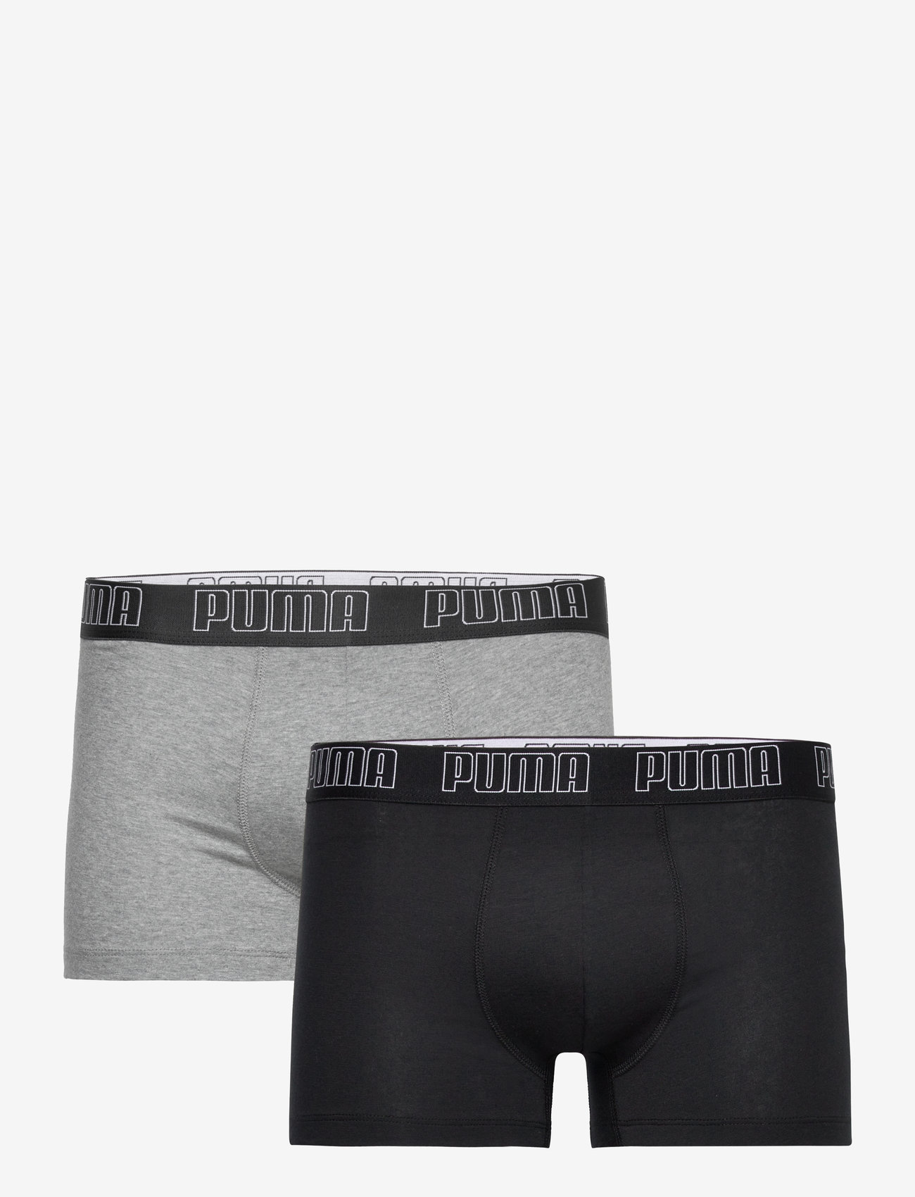 PUMA - PUMA MEN EVERYDAY TRUNKS 2P - boxer briefs - grey melange / black - 1