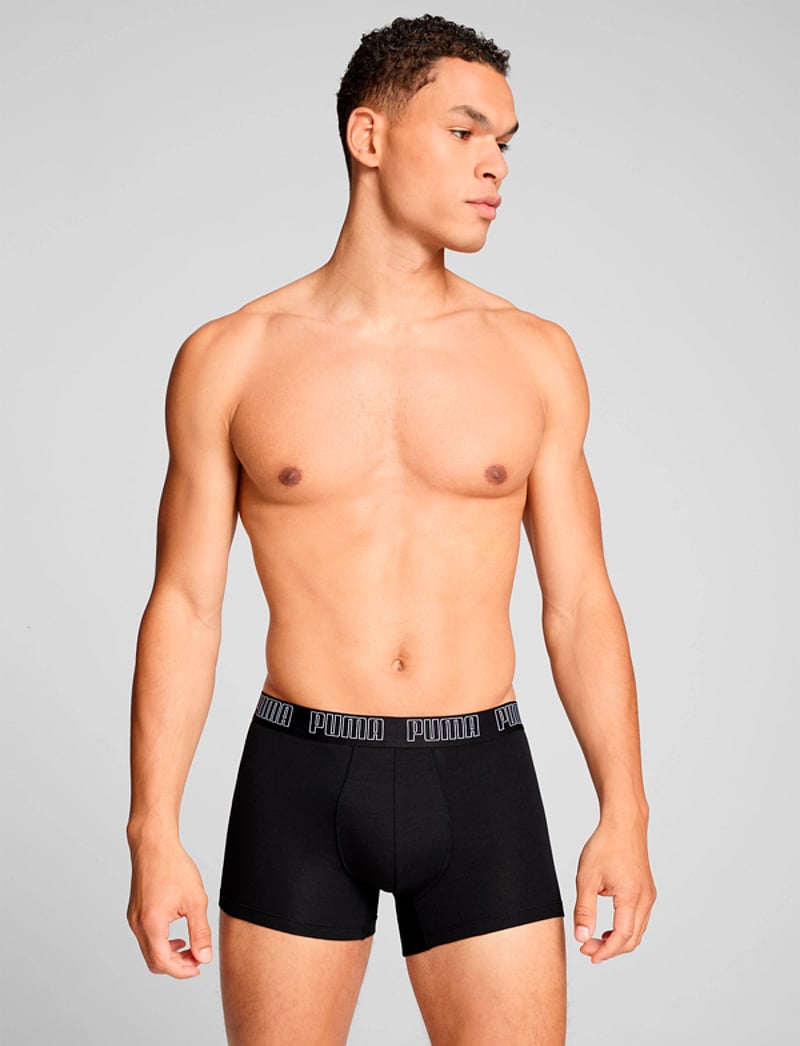 PUMA - PUMA MEN EVERYDAY TRUNKS 2P - boxer briefs - grey melange / black - 0