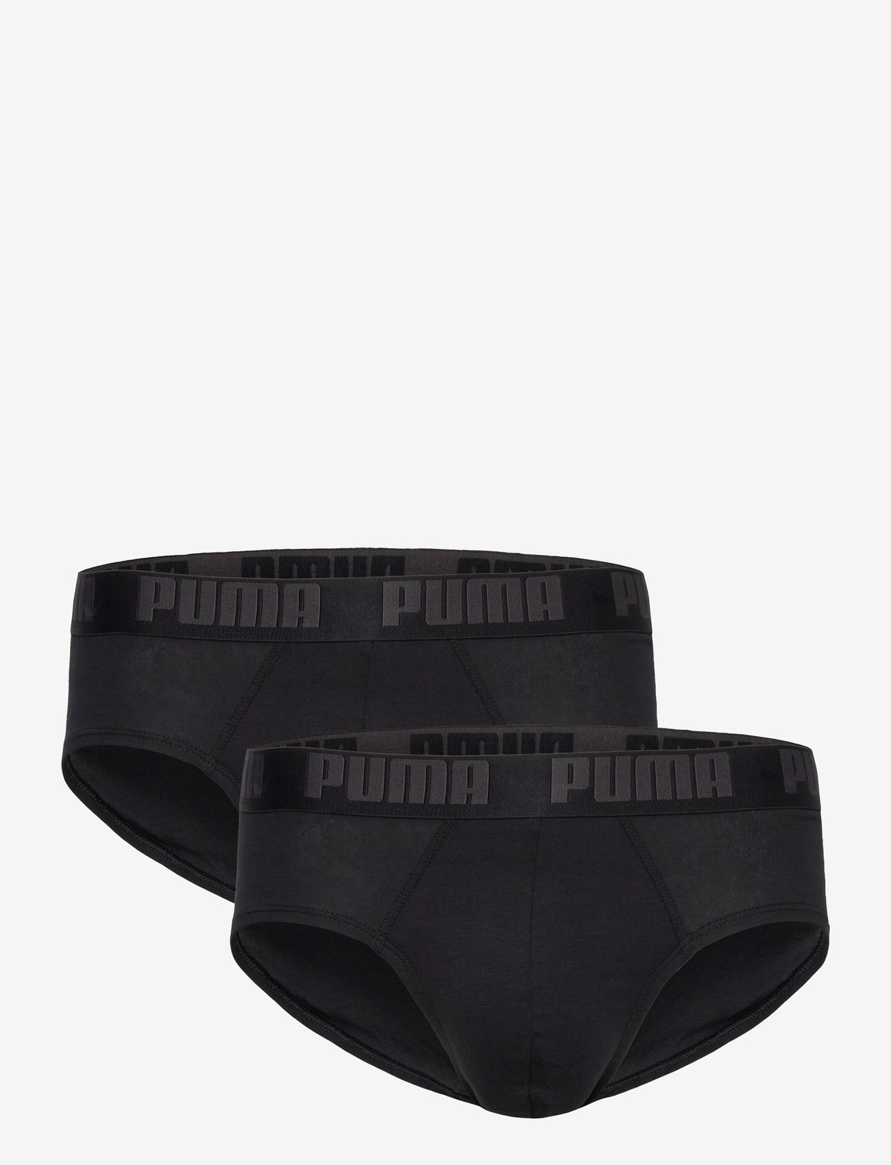 PUMA - PUMA MEN EVERYDAY BRIEFS 2P - undertøj - black / black - 1