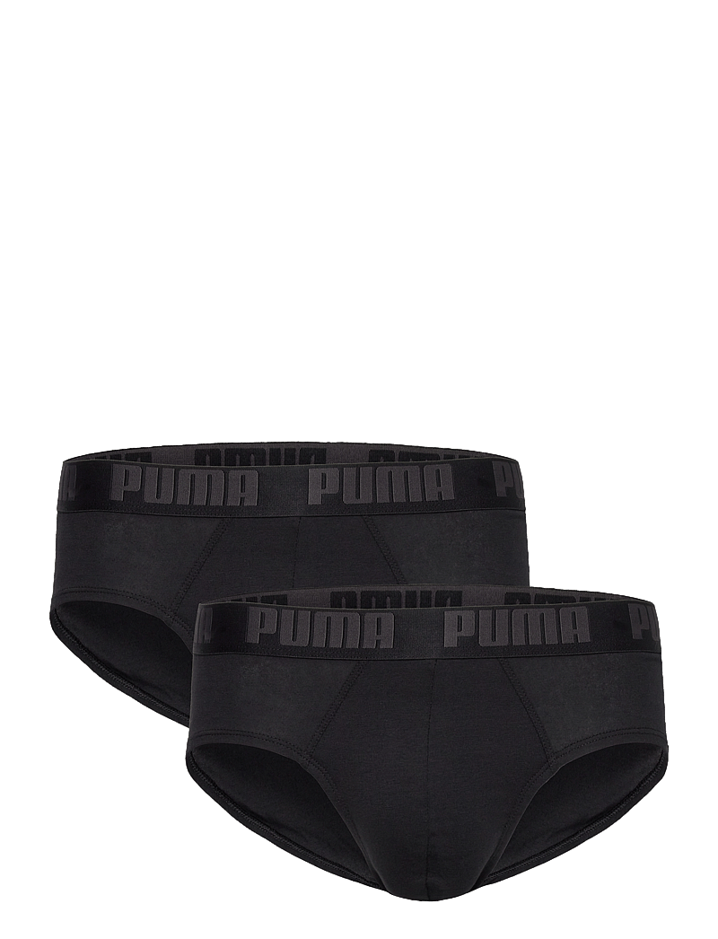 PUMA - PUMA MEN EVERYDAY BRIEFS 2P - undertøj - black / black - 1