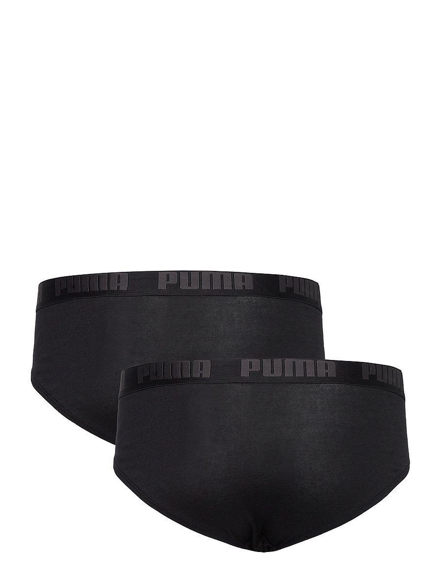 PUMA - PUMA MEN EVERYDAY BRIEFS 2P - unterwäsche & socken - black / black - 5
