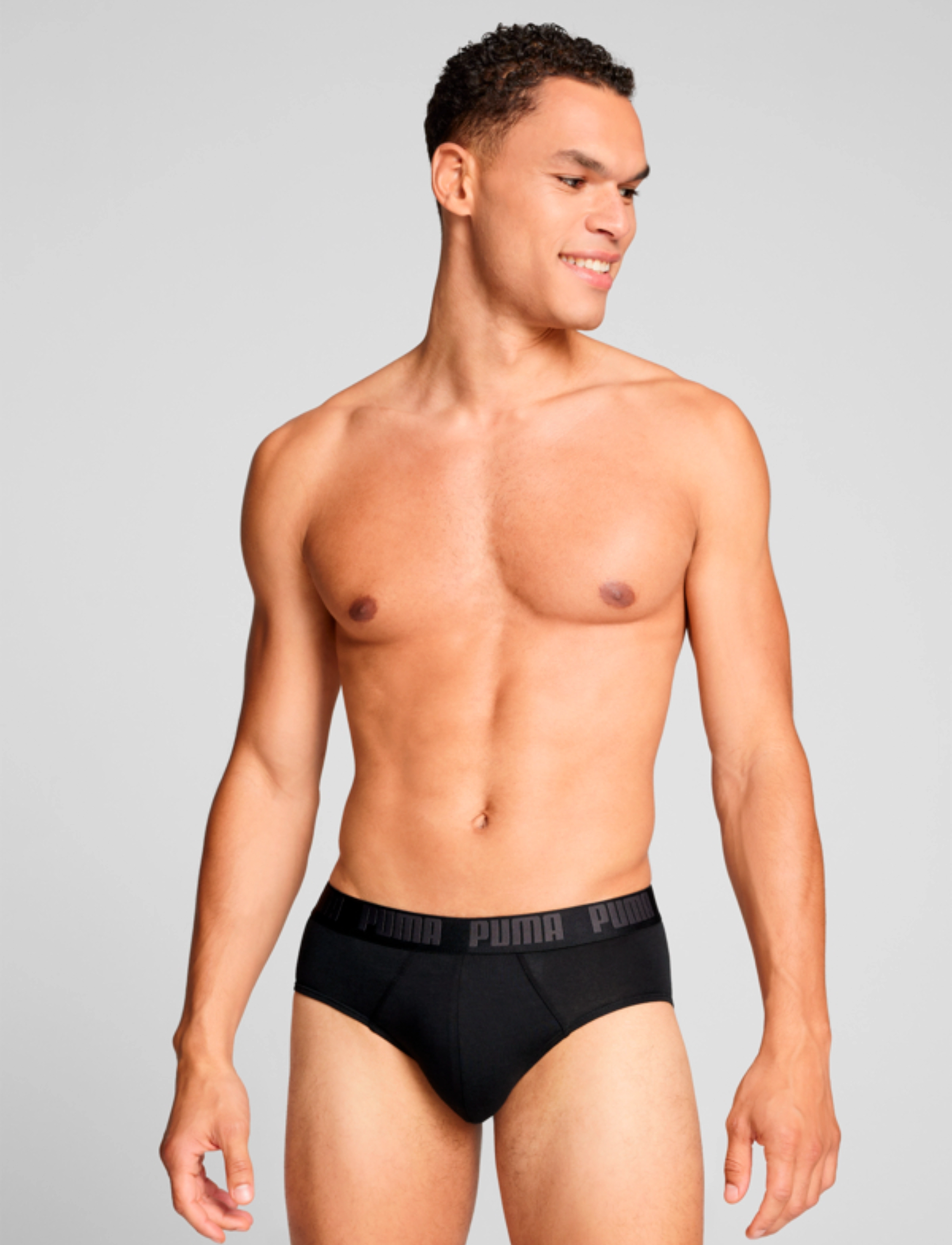 PUMA Puma Men Everyday Briefs 2P, XL, Black, Undertøj > Trusser, Herre