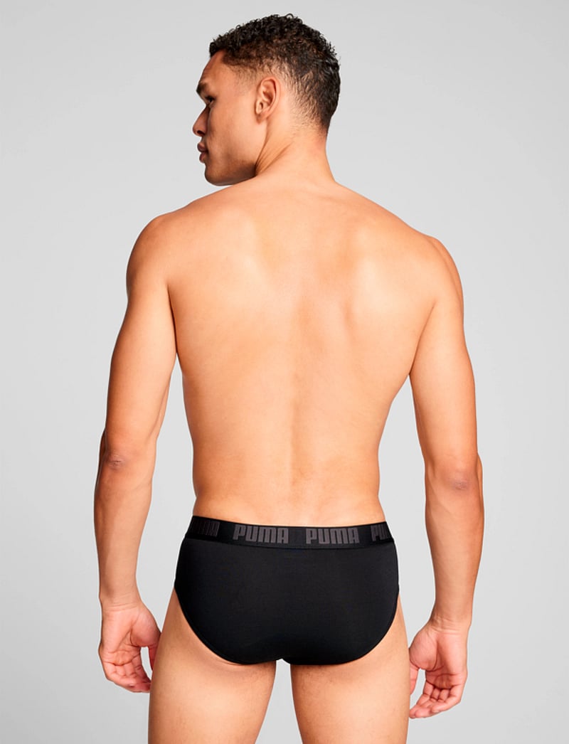 PUMA - PUMA MEN EVERYDAY BRIEFS 2P - undertøj - black / black - 2