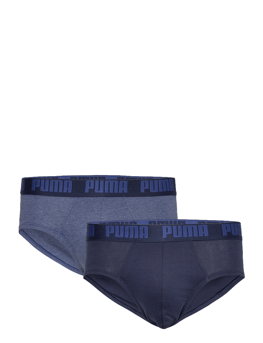 PUMA - PUMA MEN EVERYDAY BRIEFS 2P - unterwäsche & socken - denim - 1