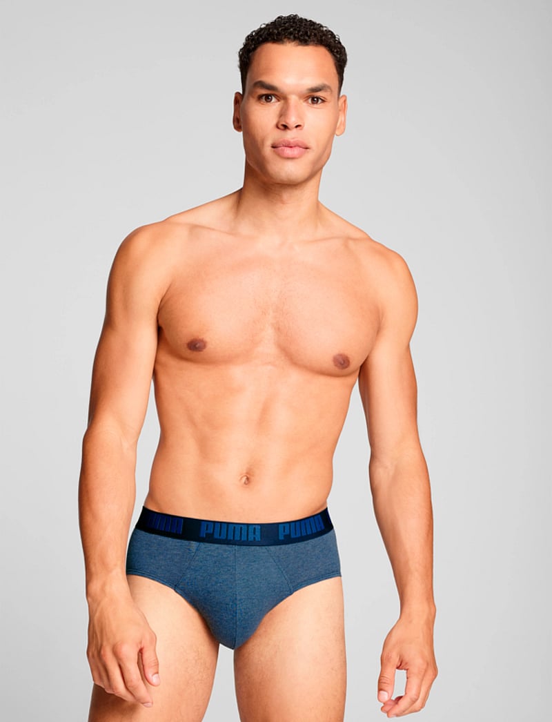 PUMA - PUMA MEN EVERYDAY BRIEFS 2P - unterwäsche - denim - 2