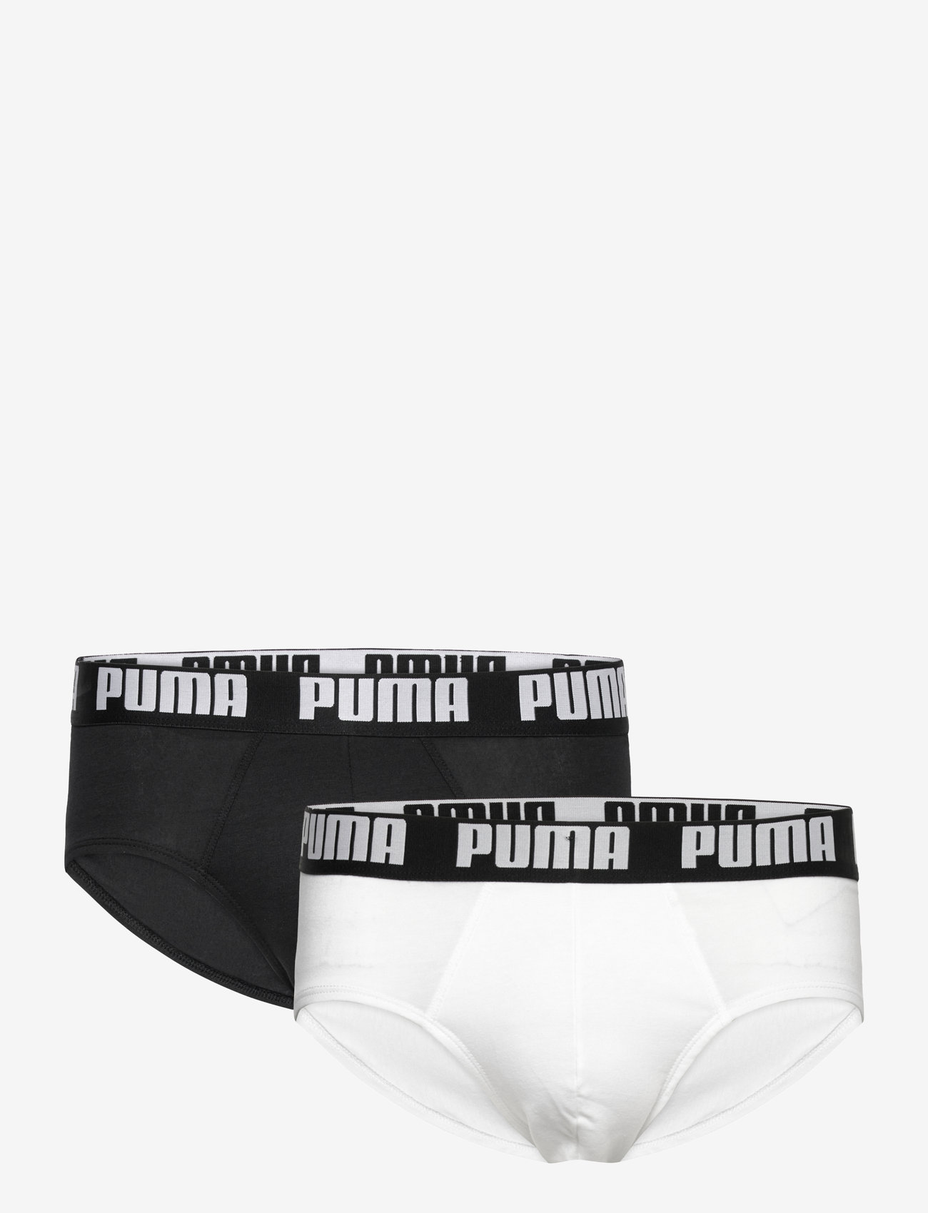 PUMA - PUMA MEN EVERYDAY BRIEFS 2P - undertøj - white / black - 1
