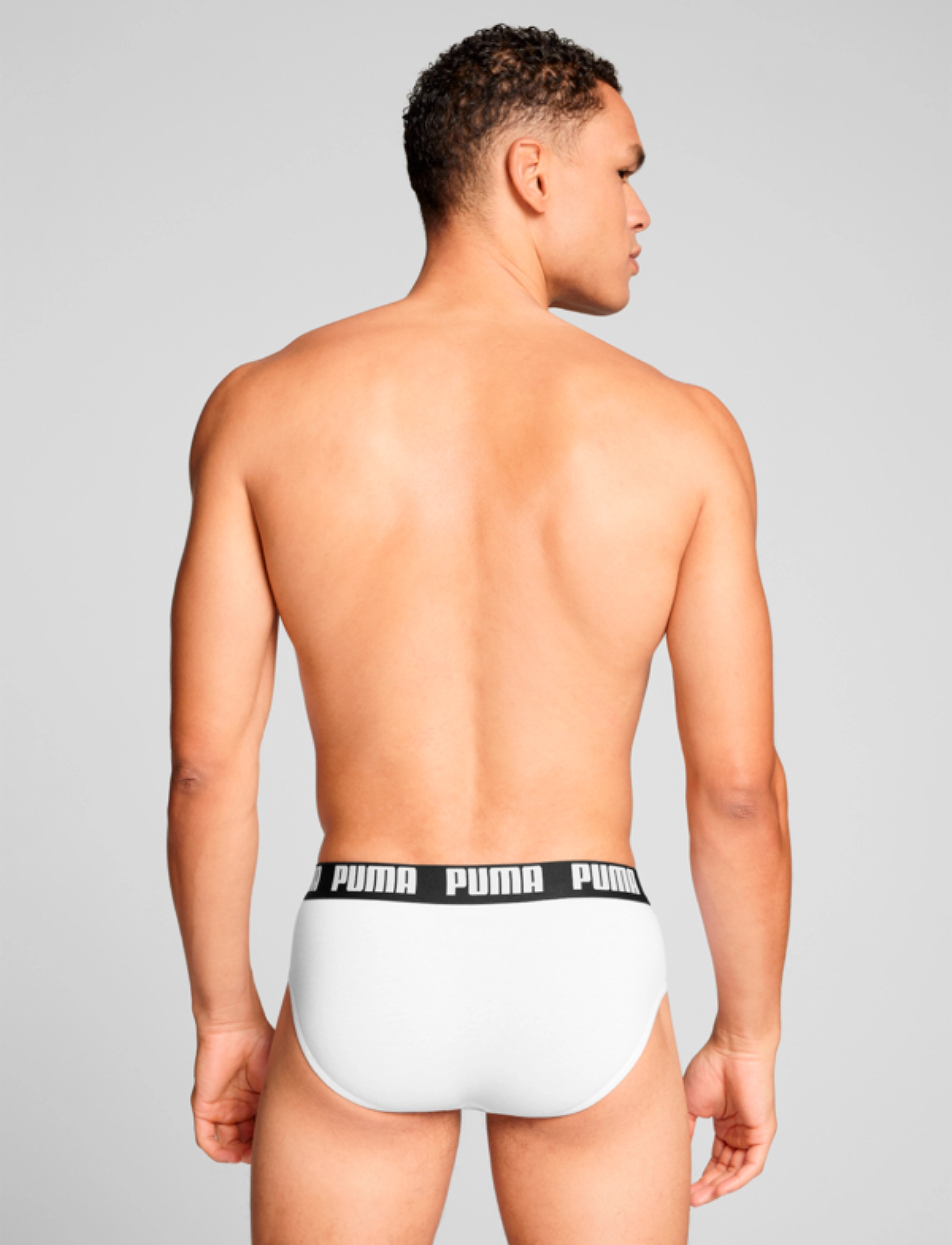 PUMA - PUMA MEN EVERYDAY BRIEFS 2P - sous-vêtements et chaussettes - white / black - 3