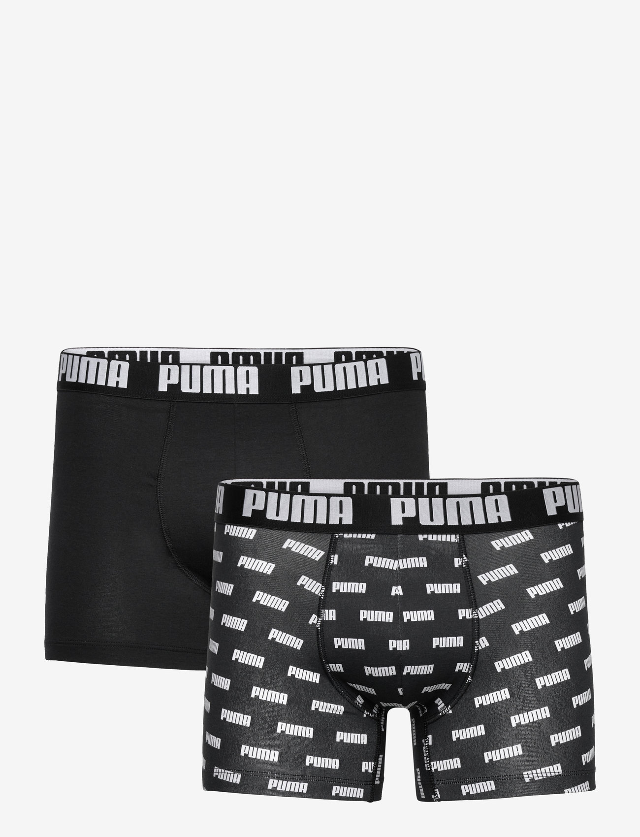 PUMA - PUMA MEN EVERYDAY LOGO PRINT BOXERS - boxerkalsonger - black / black - 1