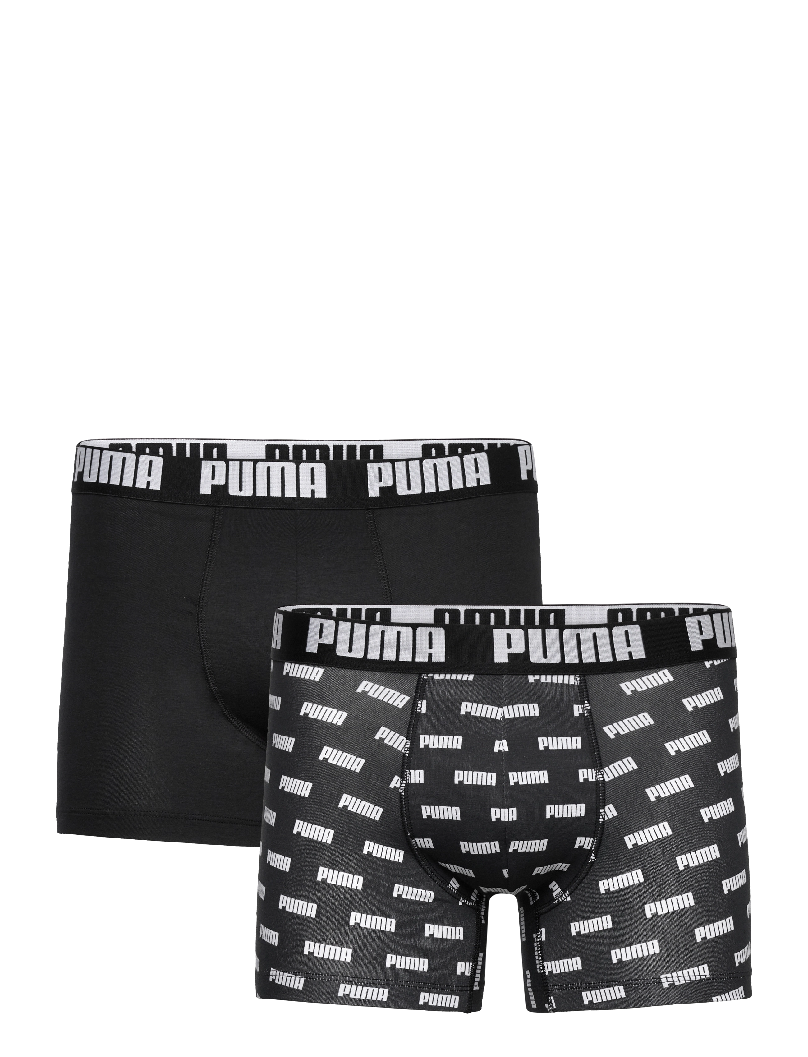 PUMA - PUMA MEN EVERYDAY LOGO PRINT BOXERS - boxers - black / black - 1