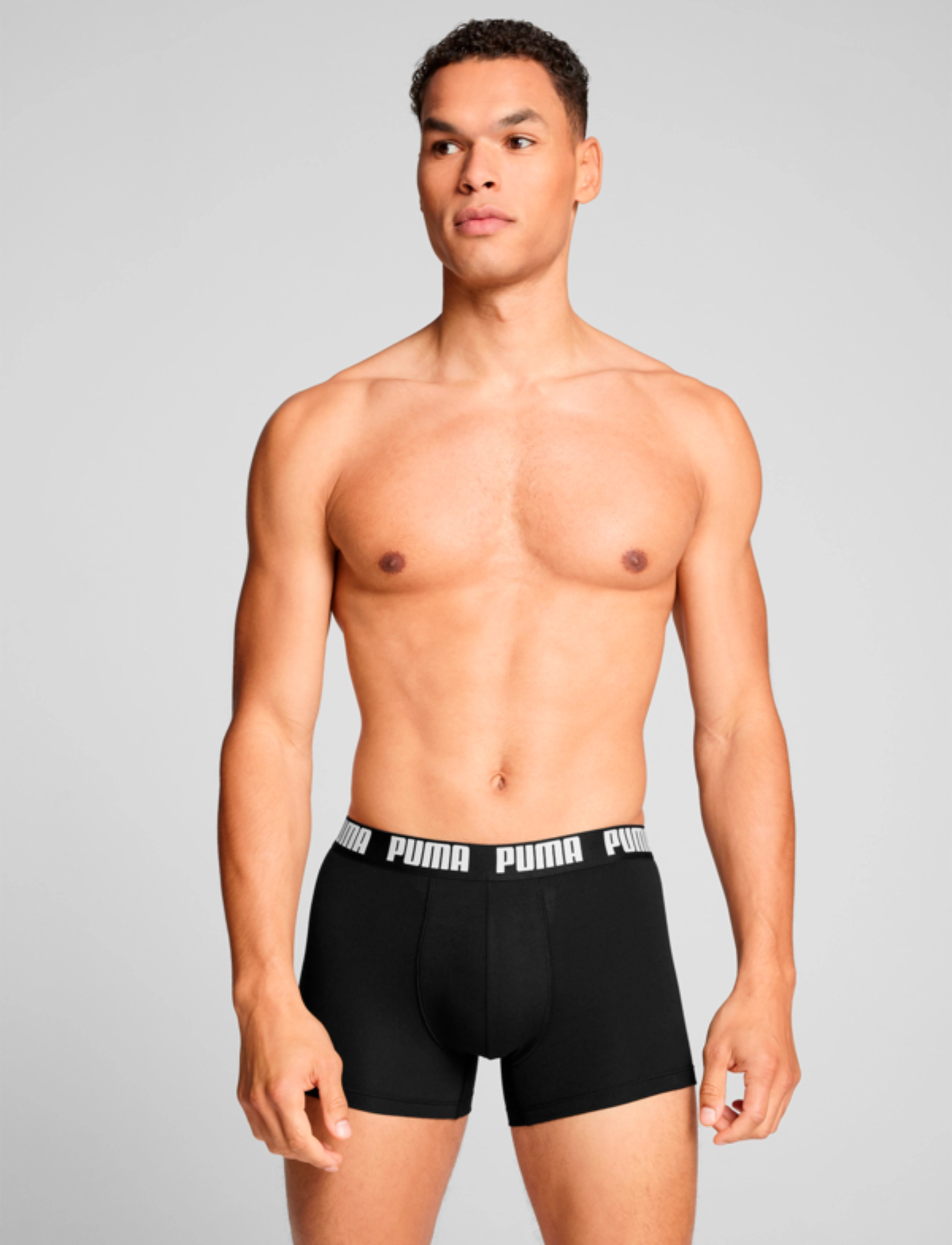 PUMA - PUMA MEN EVERYDAY LOGO PRINT BOXERS - boxers - black / black - 2