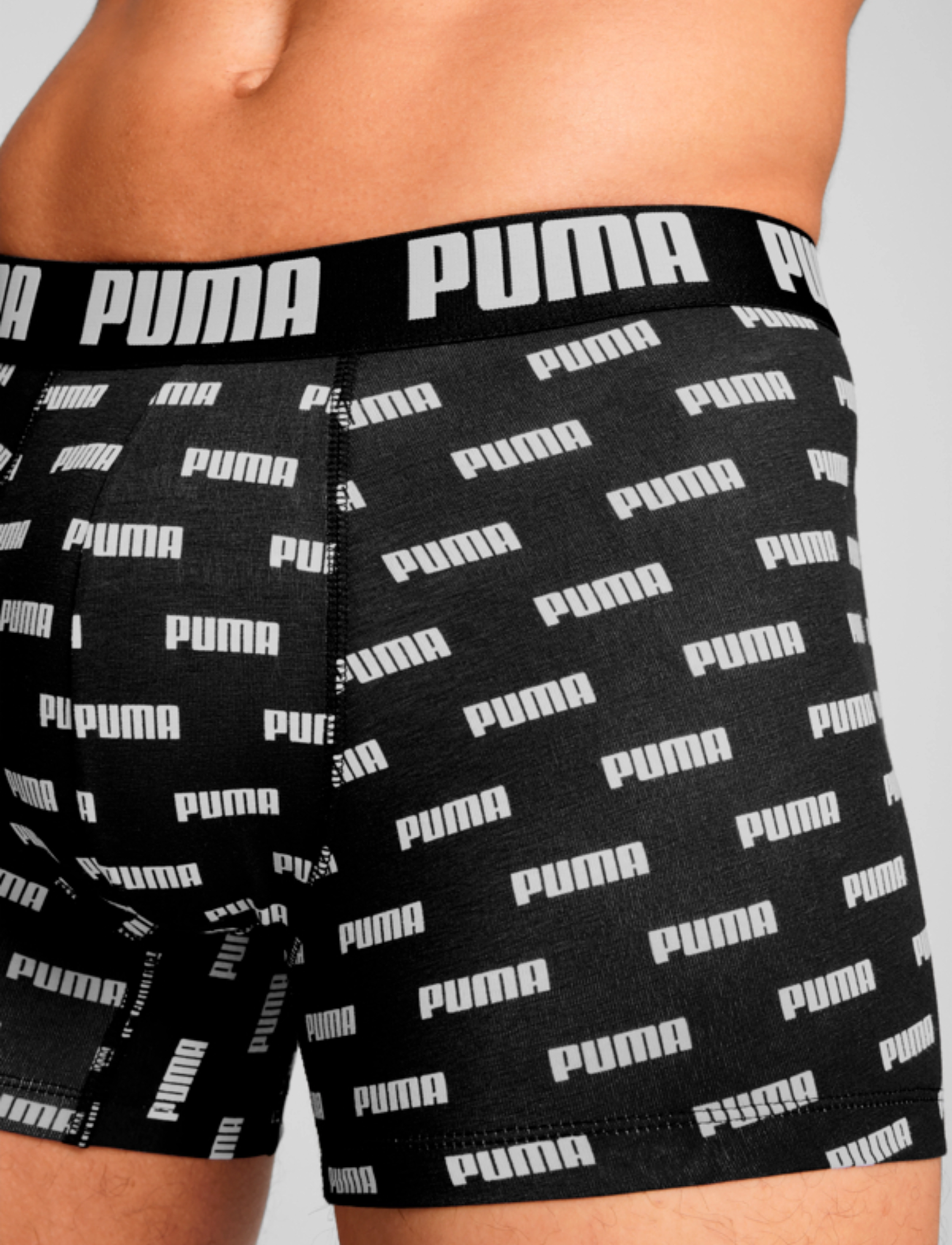 PUMA - PUMA MEN EVERYDAY LOGO PRINT BOXERS - boxers - black / black - 5