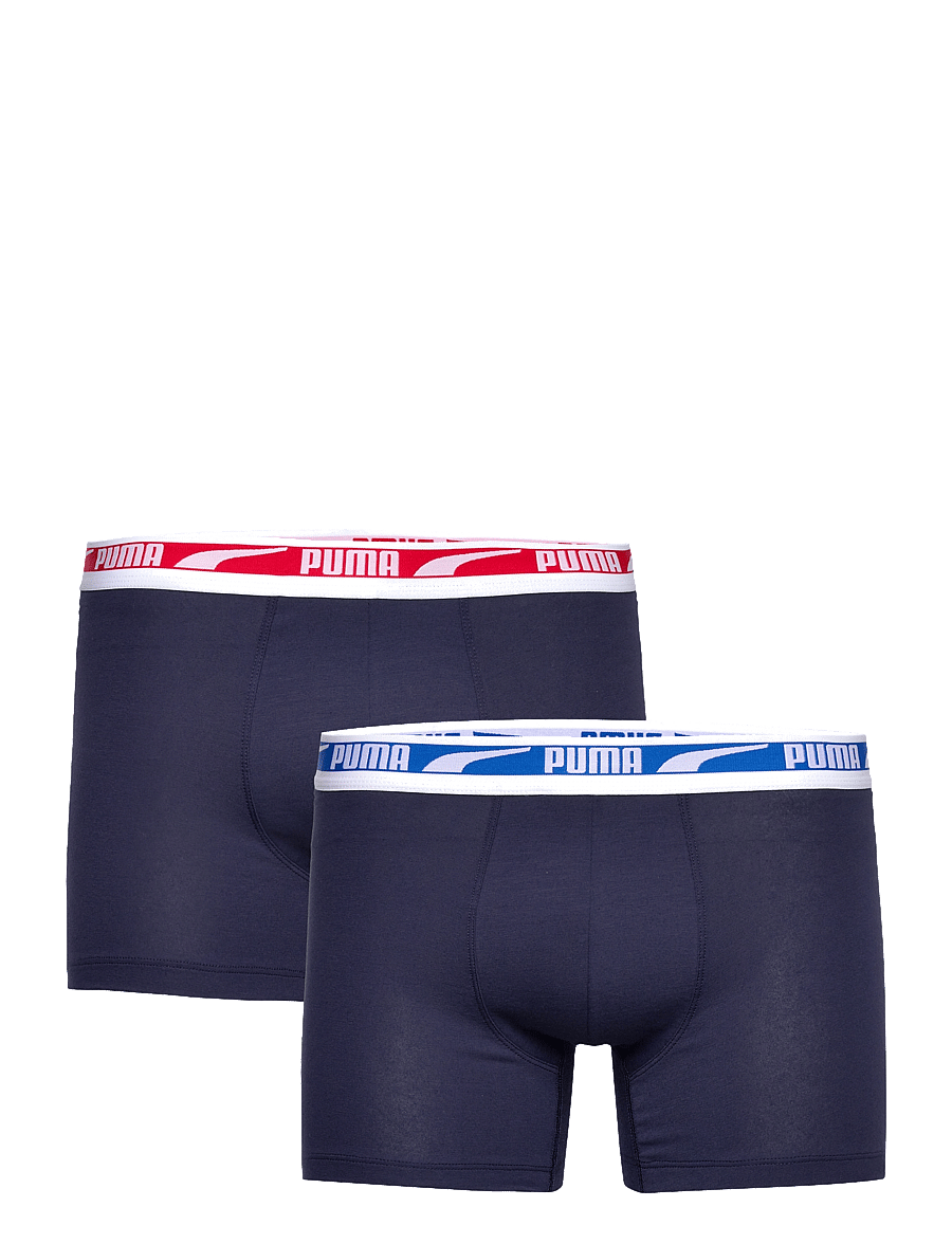 PUMA - PUMA MEN EVERYDAY MULTI LOGO BOXERS 2P - bokserit - navy combo - 1