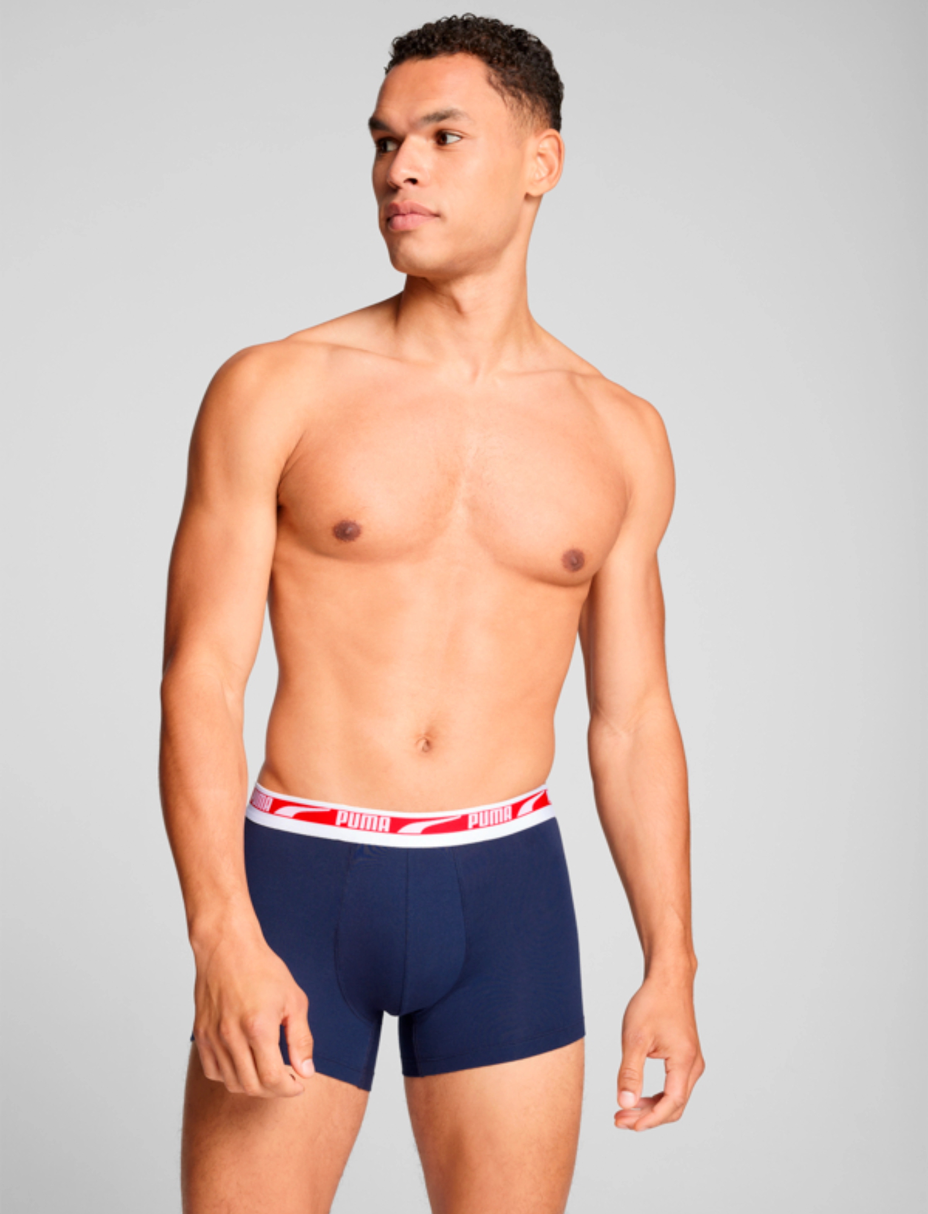 PUMA Puma Men Everyday Multi Logo Boxers, M, Navy, Undertøj > Boksere, Herre
