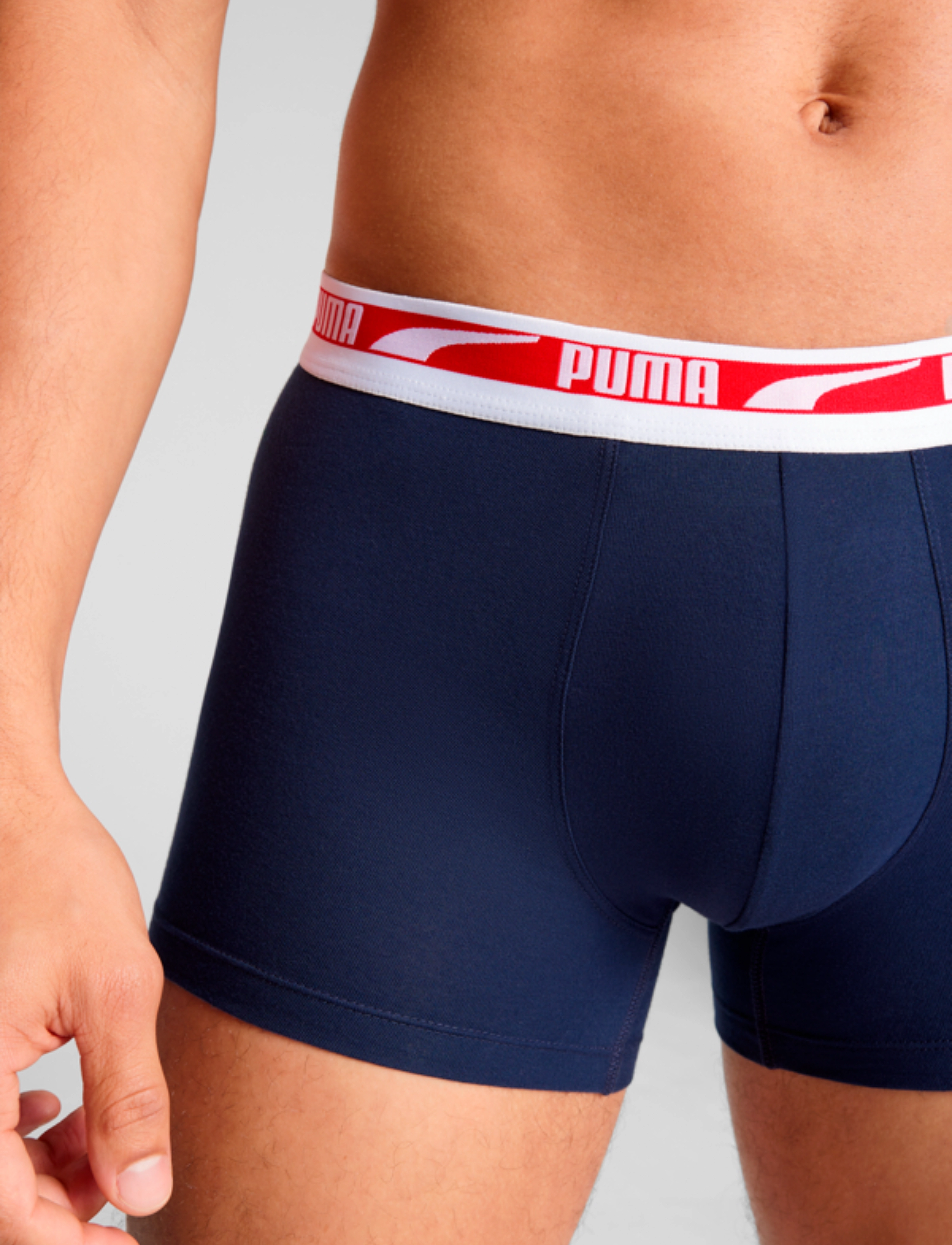 PUMA - PUMA MEN EVERYDAY MULTI LOGO BOXERS 2P - boxers - navy combo - 5