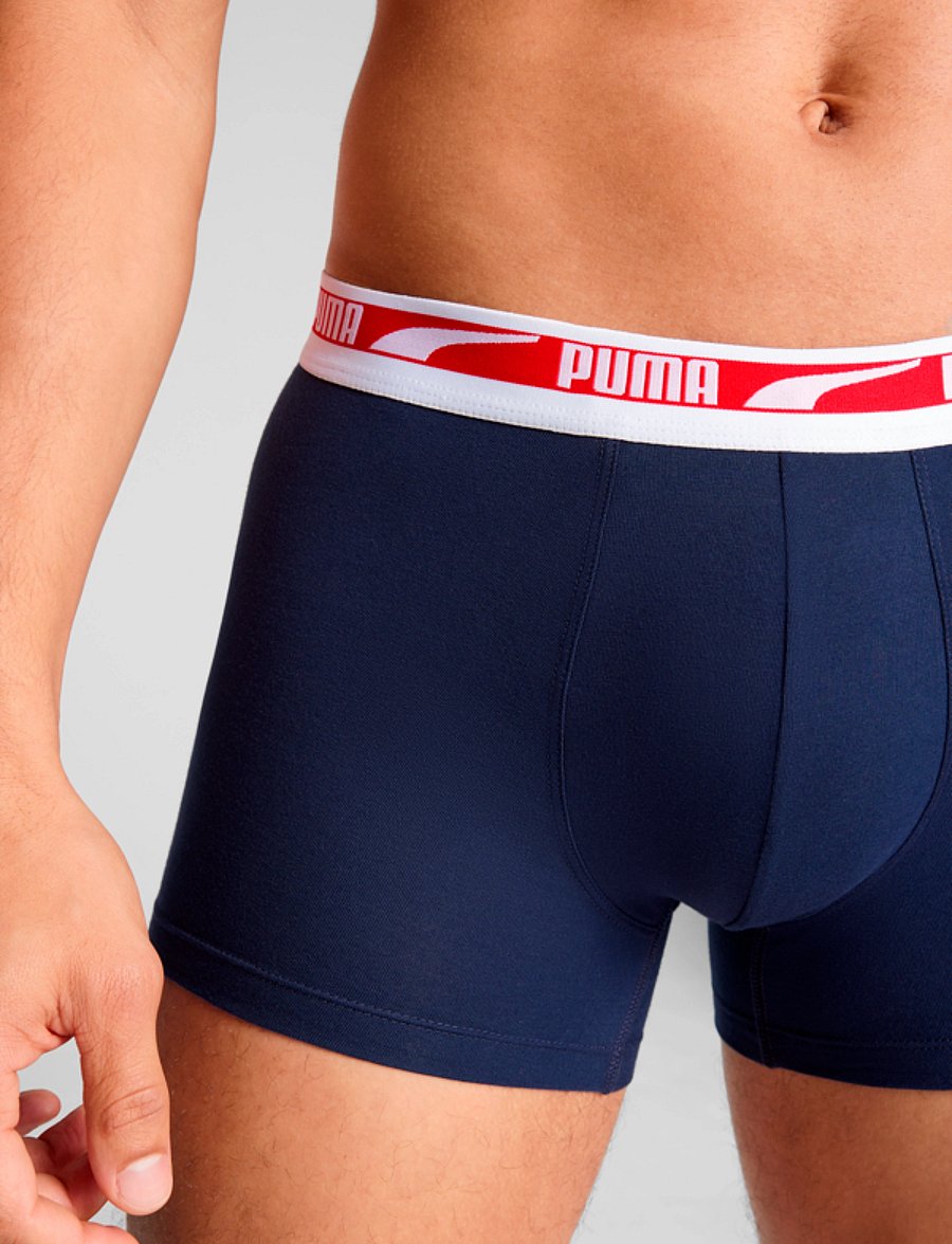 PUMA - PUMA MEN EVERYDAY MULTI LOGO BOXERS 2P - bokserit - navy combo - 5
