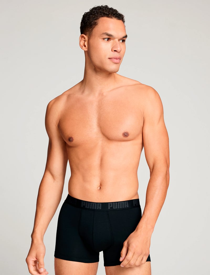 PUMA - PUMA MEN EVERYDAY STRIPED BOXERS 2P - boxers - black / black - 2