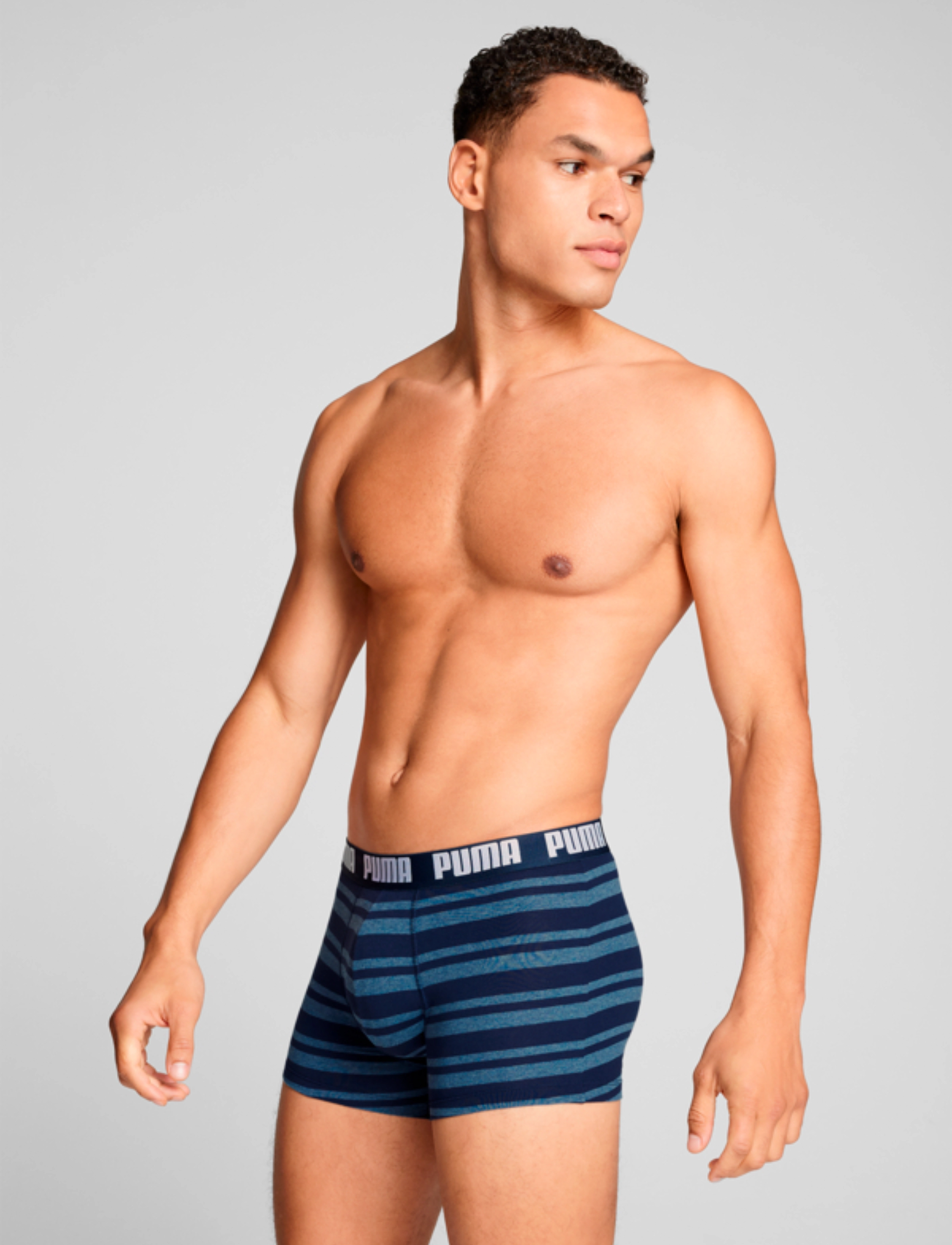 PUMA PUMA MEN EVERYDAY STRIPED BOXERS 2P - Streetstyle - DENIM / navy