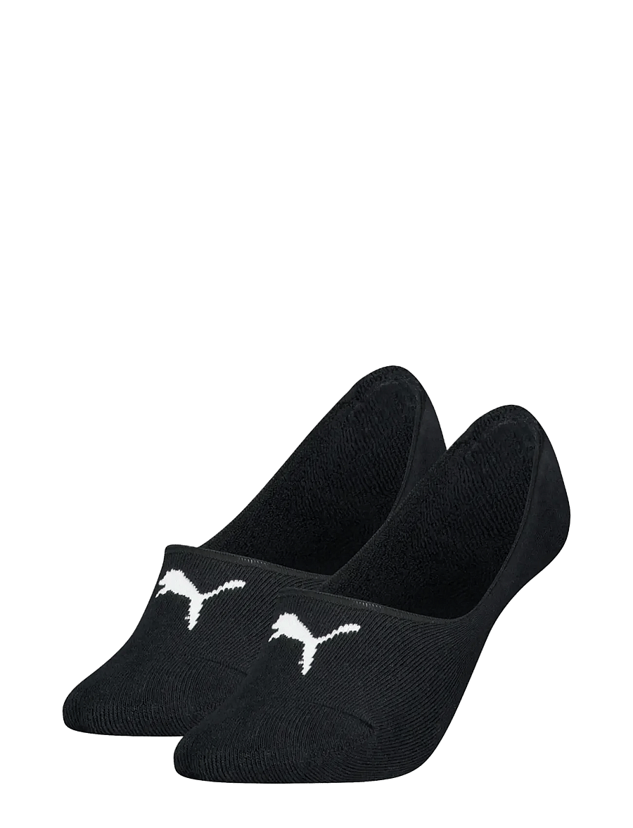 PUMA - PUMA WOMEN CUSHIONED FOOTIE 2P - undertøj og sokker - black - 0