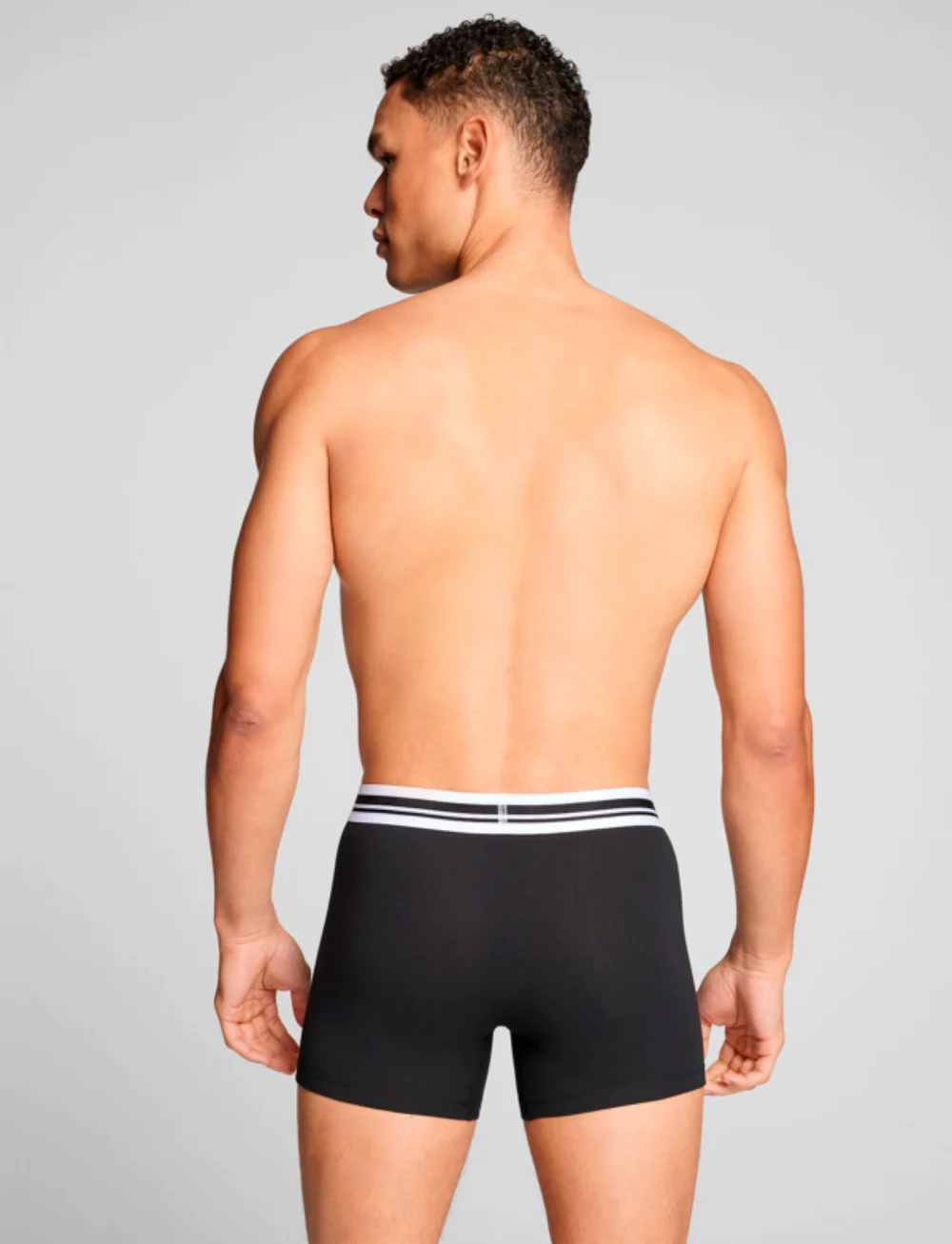 PUMA - PUMA MEN EVERYDAY PLACED LOGO BOXERS 2P - boxer briefs - black / black - 3