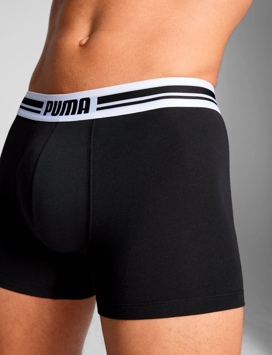 PUMA - PUMA MEN EVERYDAY PLACED LOGO BOXER - boxers - black / black - 5