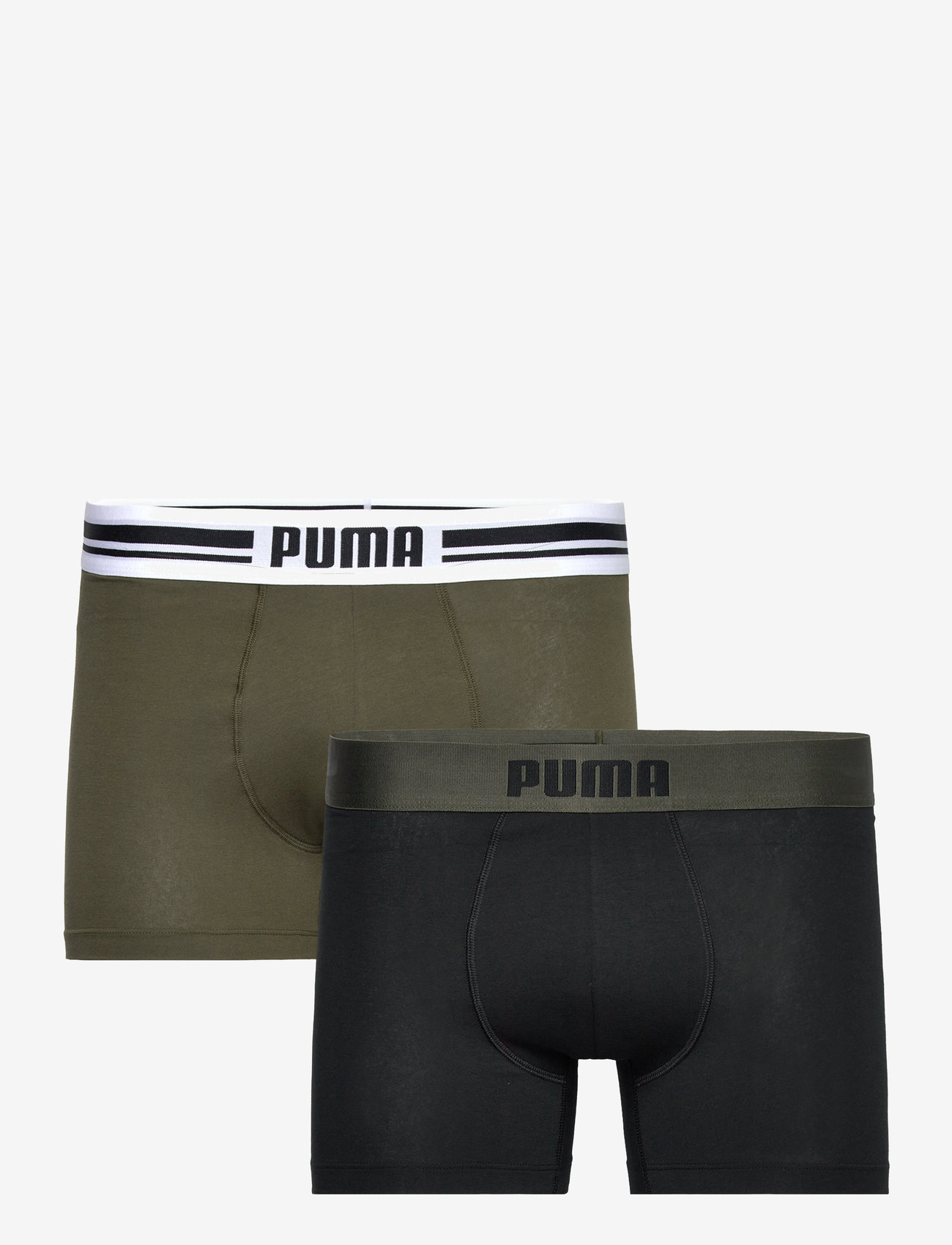 PUMA - PUMA MEN EVERYDAY PLACED LOGO BOXERS 2P - boxer briefs - forest night - 1