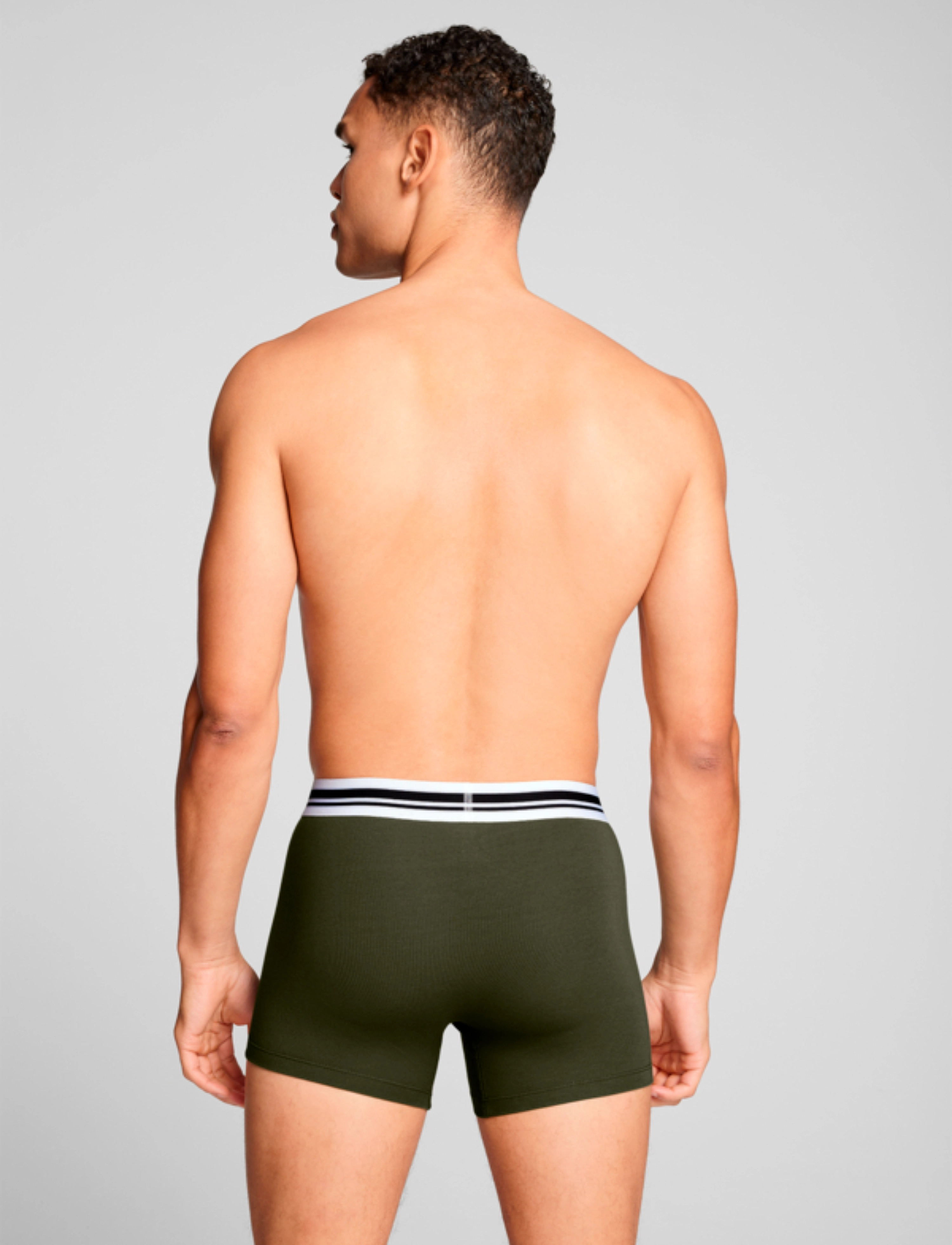 PUMA - PUMA MEN EVERYDAY PLACED LOGO BOXER - boxers - forest night - 3