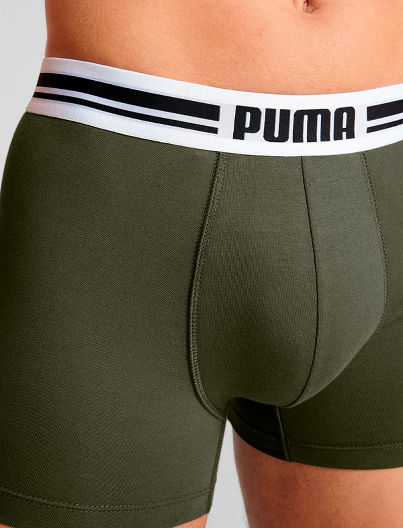 PUMA - PUMA MEN EVERYDAY PLACED LOGO BOXERS 2P - boxer briefs - forest night - 5