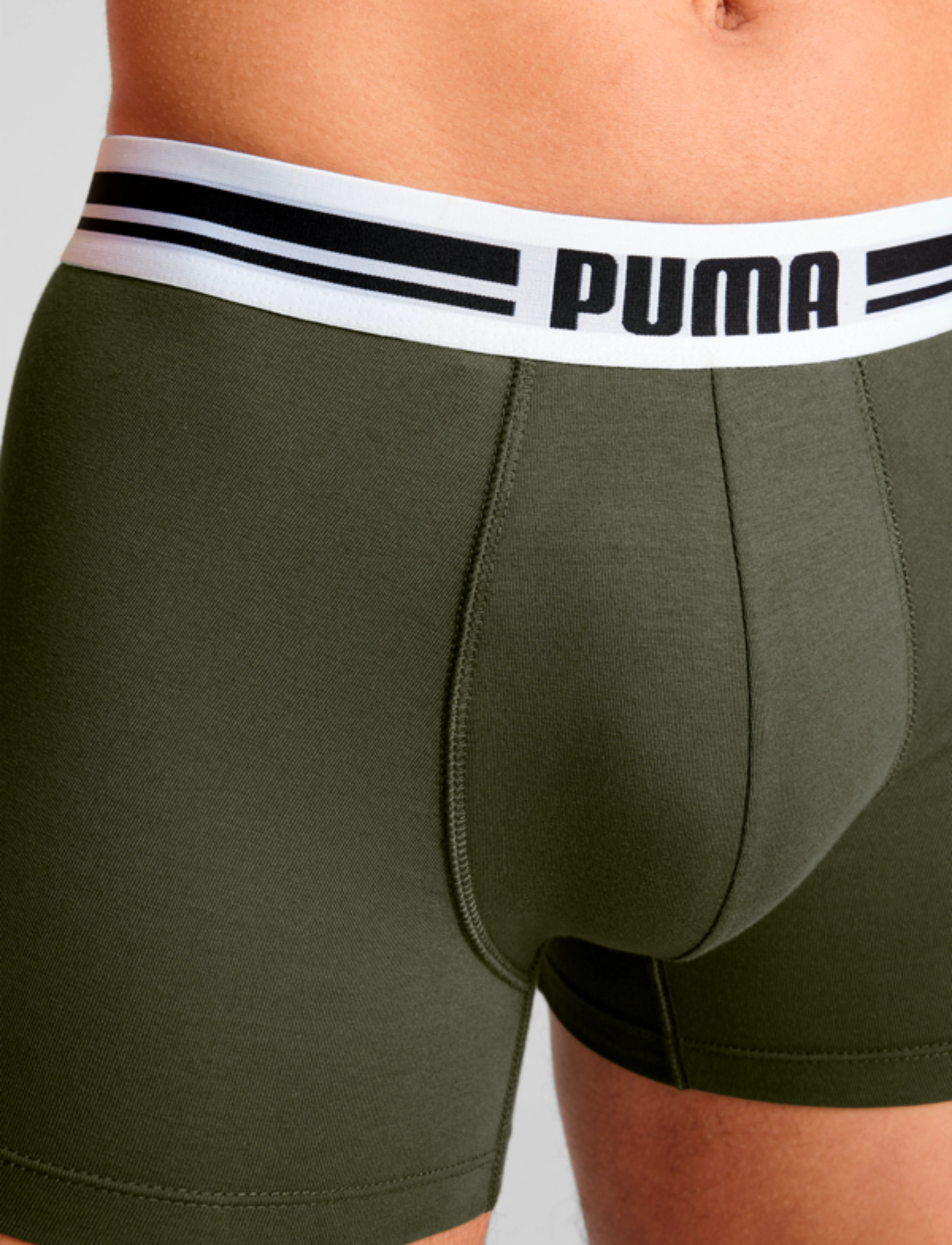 PUMA - PUMA MEN EVERYDAY PLACED LOGO BOXER - boxers - forest night - 5