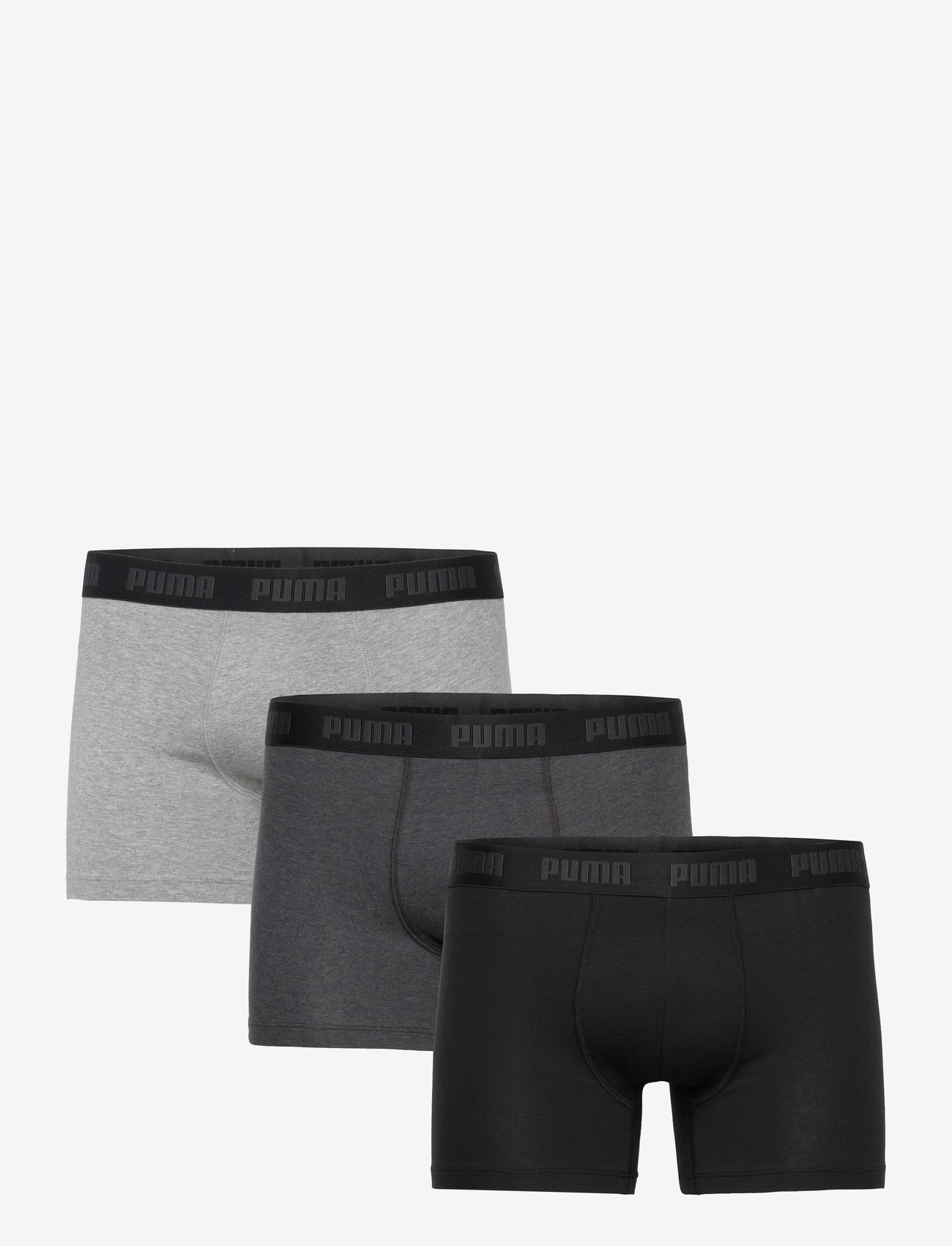 PUMA - PUMA MEN EVERYDAY BOXERS 3P - trunks - black / grey - 1