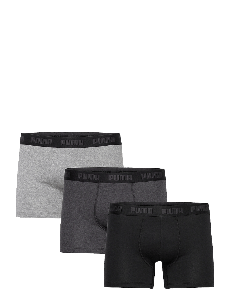 PUMA - PUMA MEN EVERYDAY BOXERS 3P - trunks - black / grey - 1
