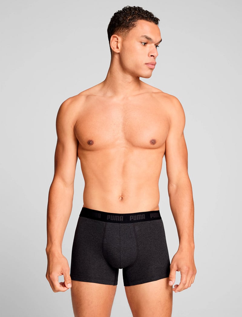 PUMA - PUMA MEN EVERYDAY BOXERS 3P - trunks - black / grey - 0