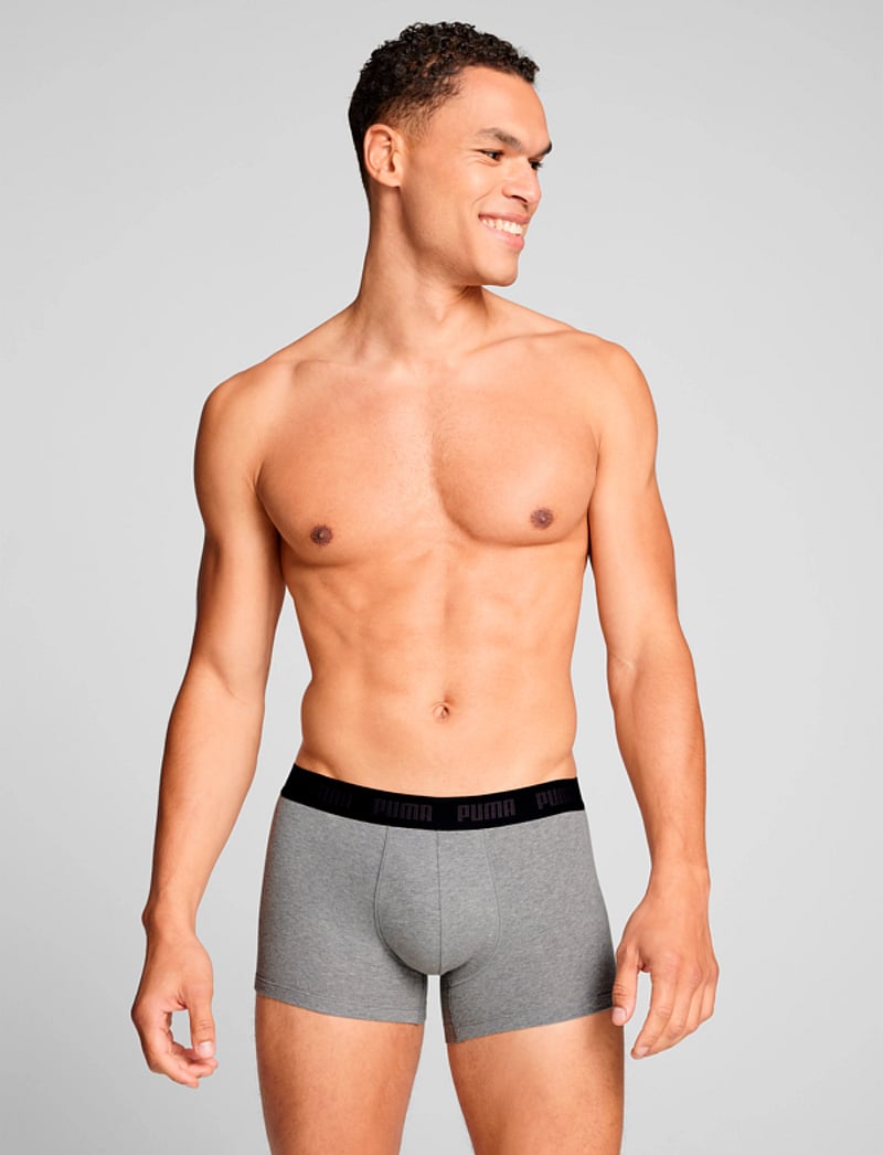 PUMA - PUMA MEN EVERYDAY BOXERS 3P - trunks - black / grey - 2