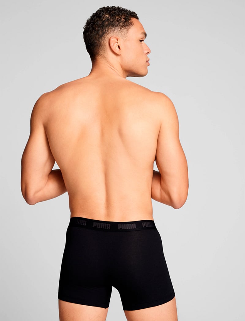 PUMA - PUMA MEN EVERYDAY BOXERS 3P - trunks - black / grey - 4