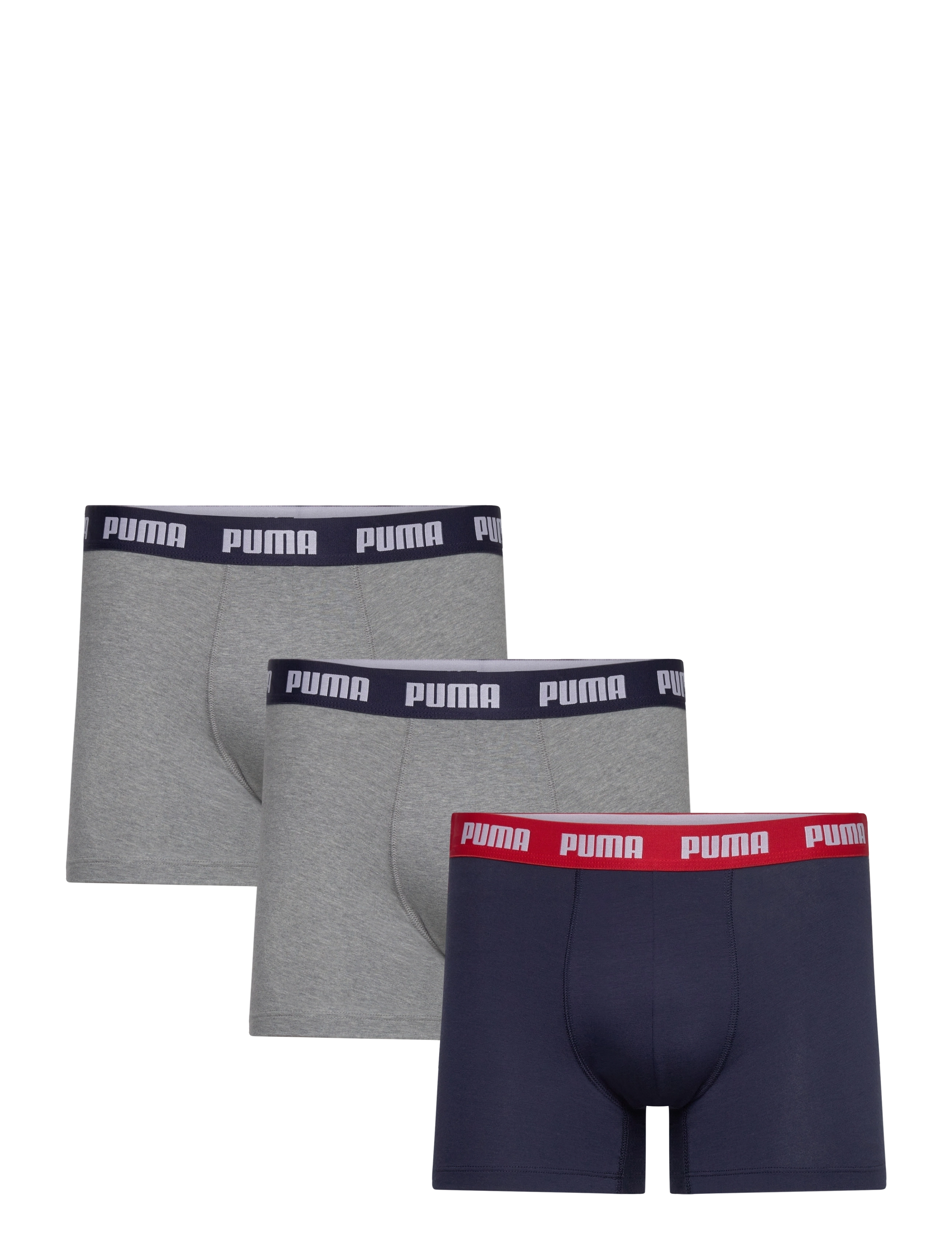 PUMA Puma Herren Everyday Boxershorts 3P Grau - XL - Herren