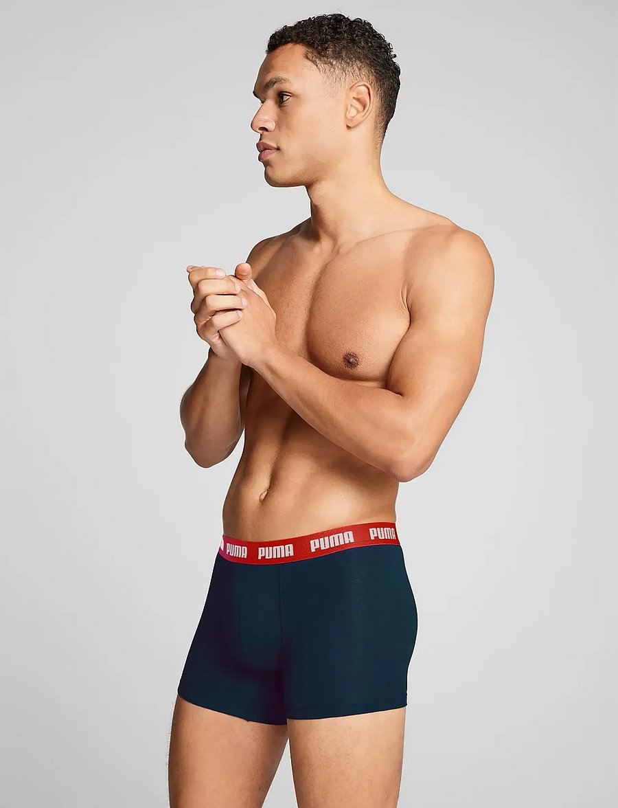 PUMA - PUMA MEN EVERYDAY BOXERS 3P - boxershorts - grey / navy / red combo - 4
