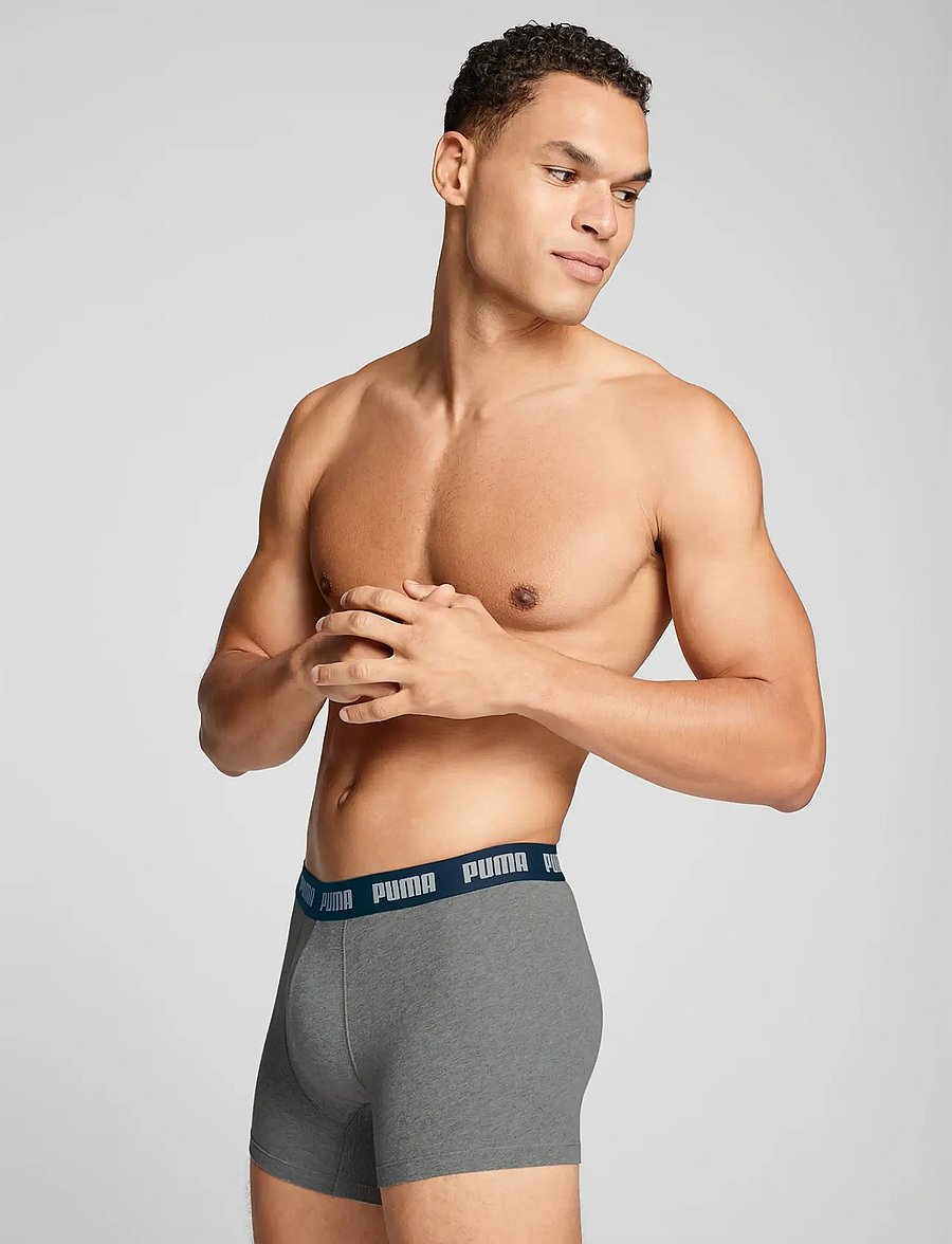 PUMA - PUMA MEN EVERYDAY BOXERS 3P - boxershorts - grey / navy / red combo - 5
