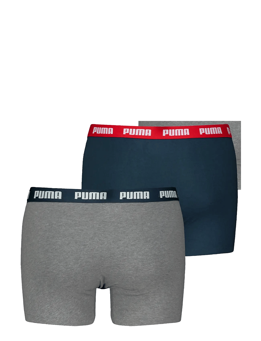 PUMA - PUMA MEN EVERYDAY BOXERS 3P - boxershorts - grey / navy / red combo - 3