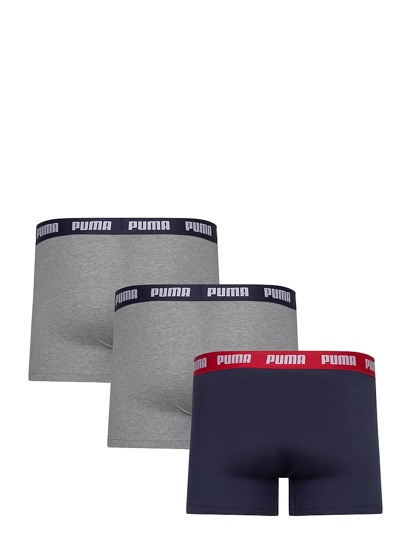 PUMA - PUMA MEN EVERYDAY BOXERS 3P - boxerkalsonger - grey / navy / red combo - 1