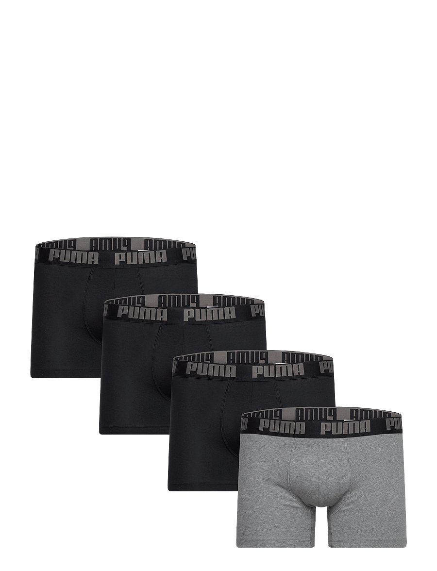 PUMA - PUMA MEN EVERYDAY BOXER 4P ECOM - bokserid - black / grey - 0