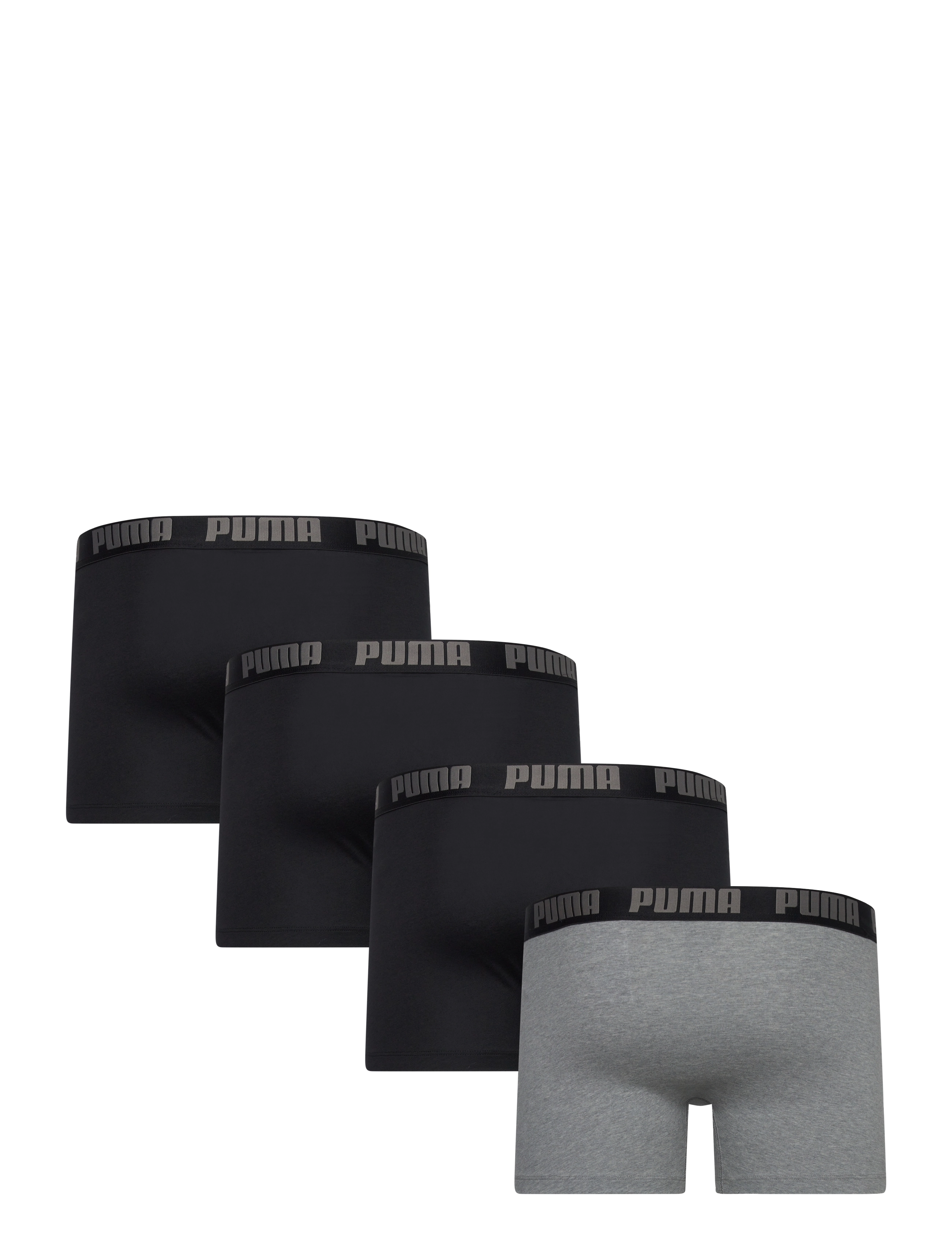 PUMA - PUMA MEN EVERYDAY BOXER 4P ECOM - boxershorts - black / grey - 1