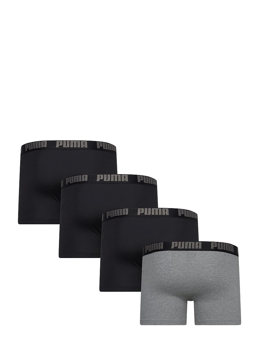 PUMA - PUMA MEN EVERYDAY BOXER 4P ECOM - bokserid - black / grey - 1