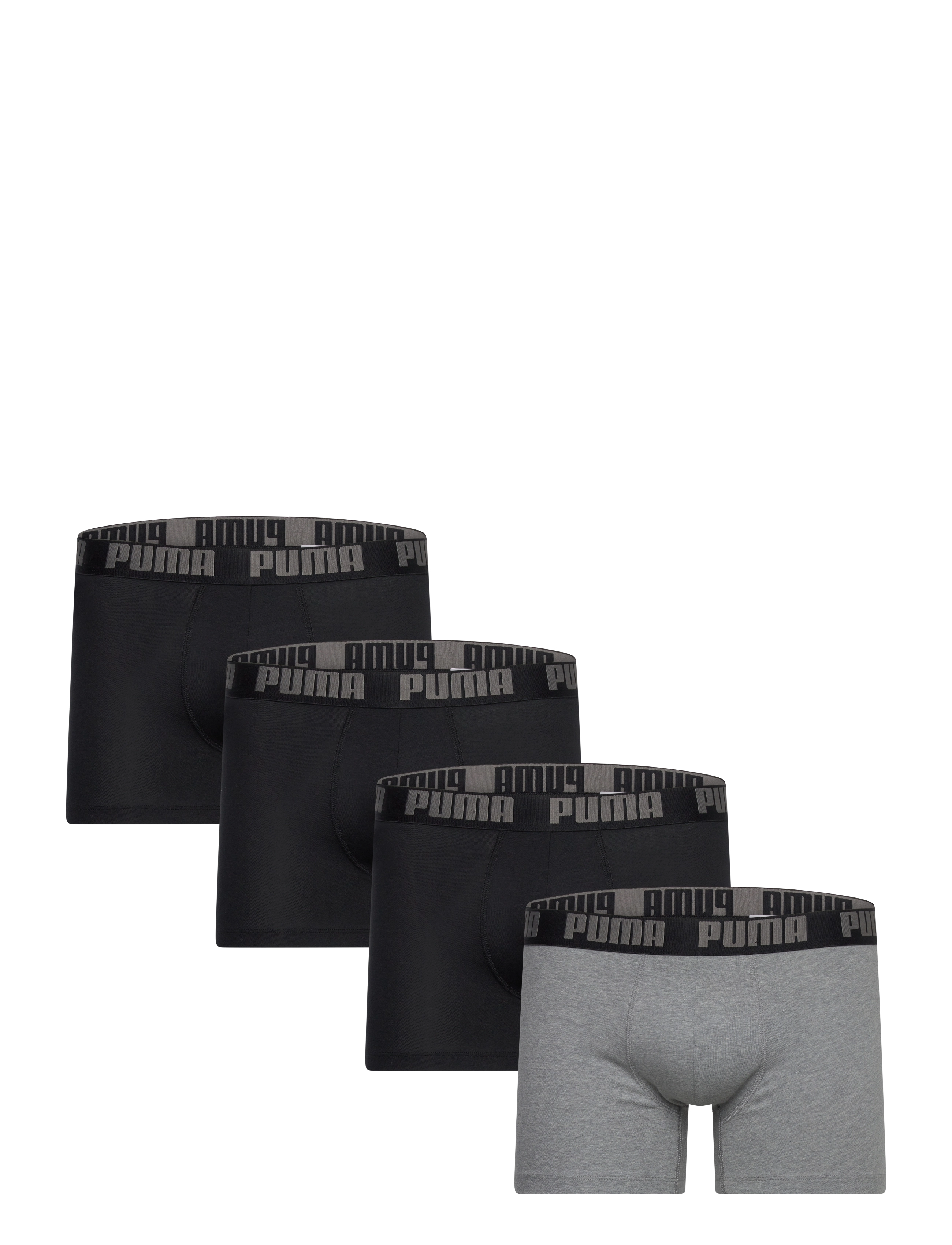 PUMA PUMA MEN EVERYDAY BOXER 4P ECOM - Boxer briefs - BLACK / GREY / black