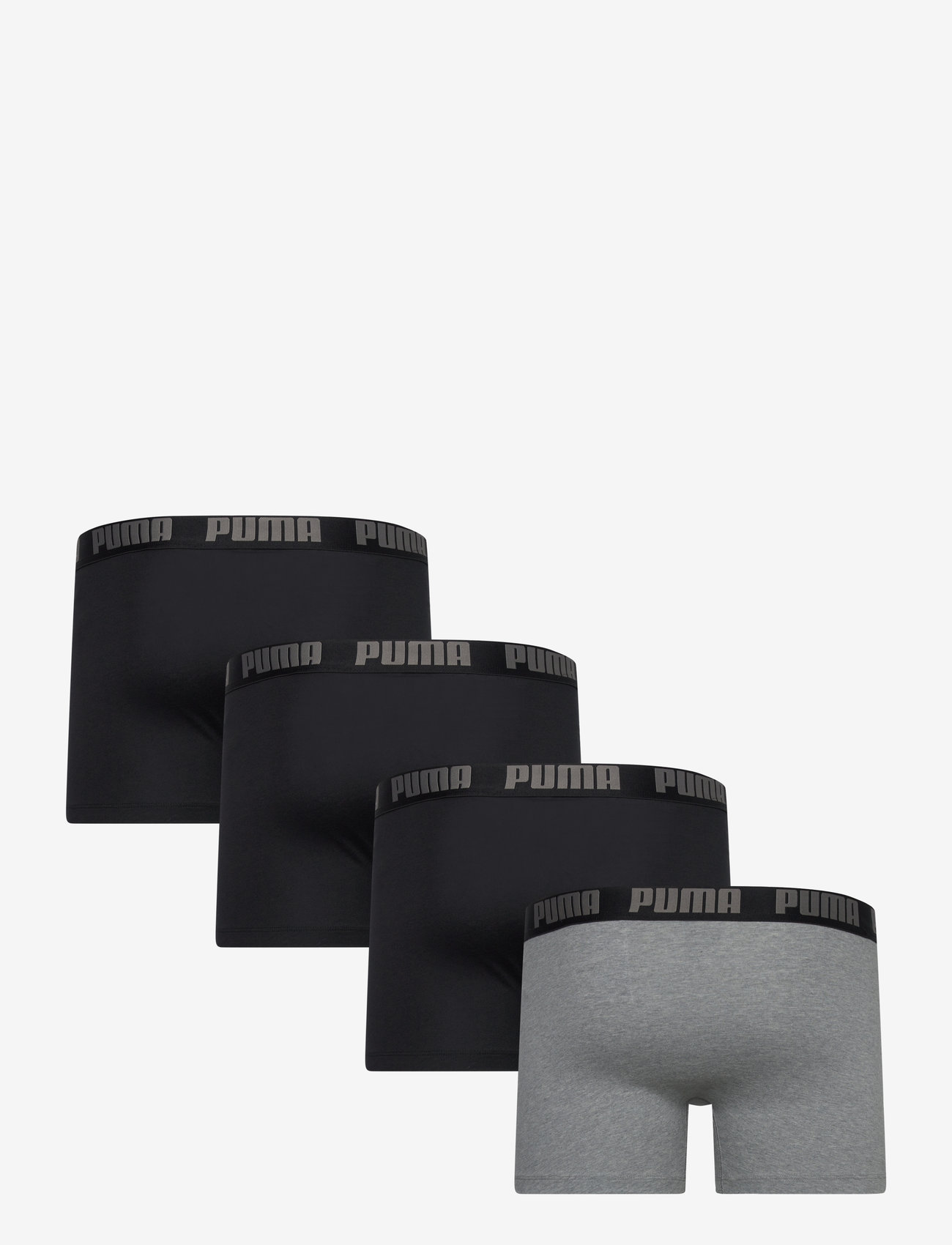 PUMA - PUMA MEN EVERYDAY BOXER 4P ECOM - trunks - black / grey - 1