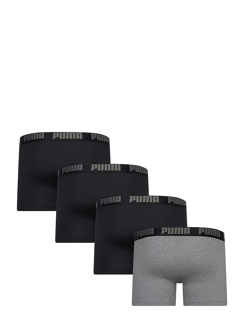 PUMA - PUMA MEN EVERYDAY BOXER 4P ECOM - trunks - black / grey - 1