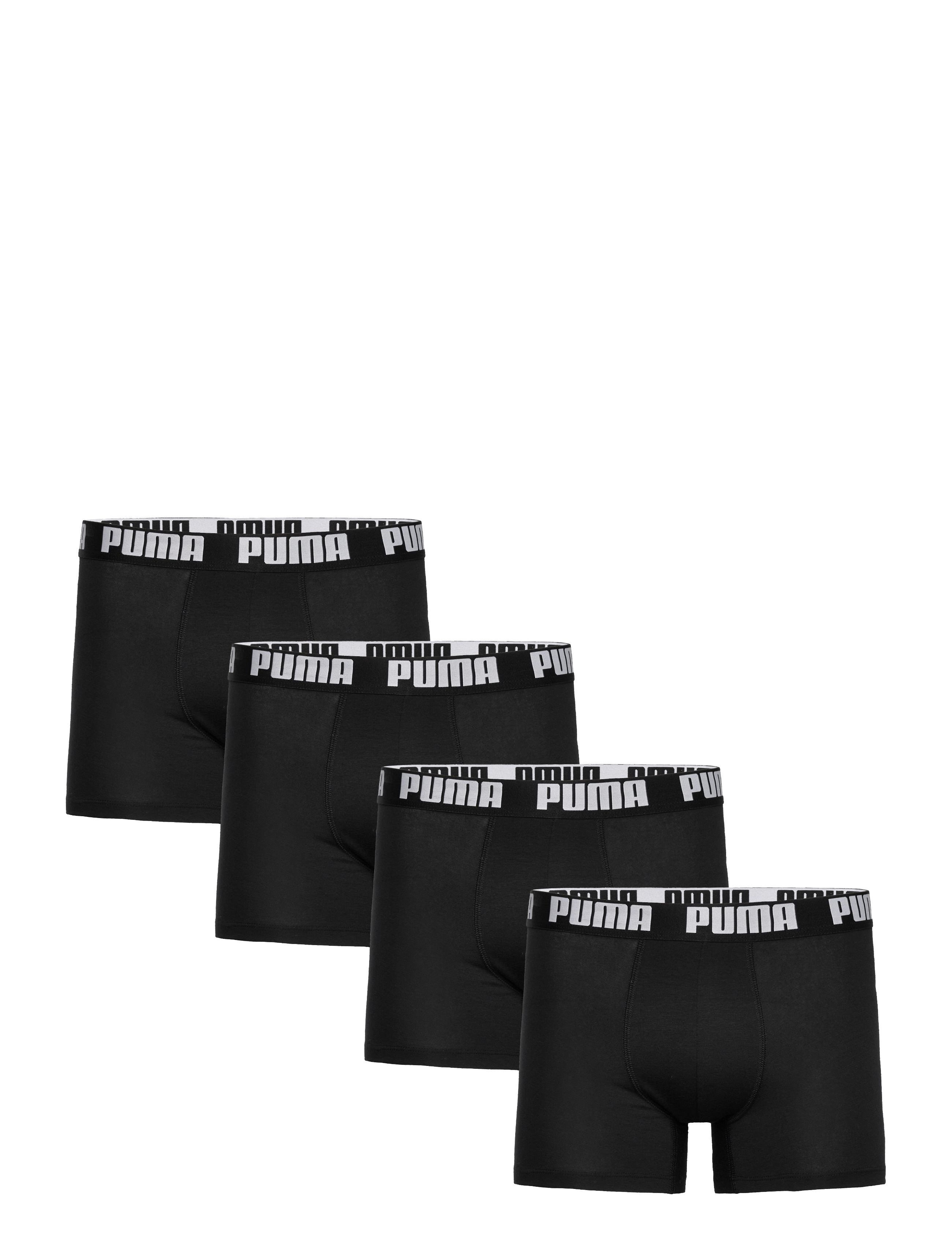 PUMA PUMA MEN EVERYDAY BOXER 4P ECOM - Underkläder - BLACK / WHITE / black